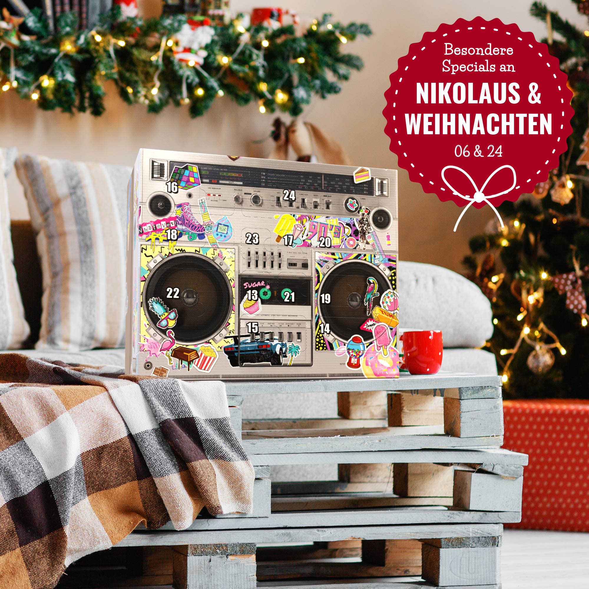 Retro Süßigkeiten Adventskalender 7