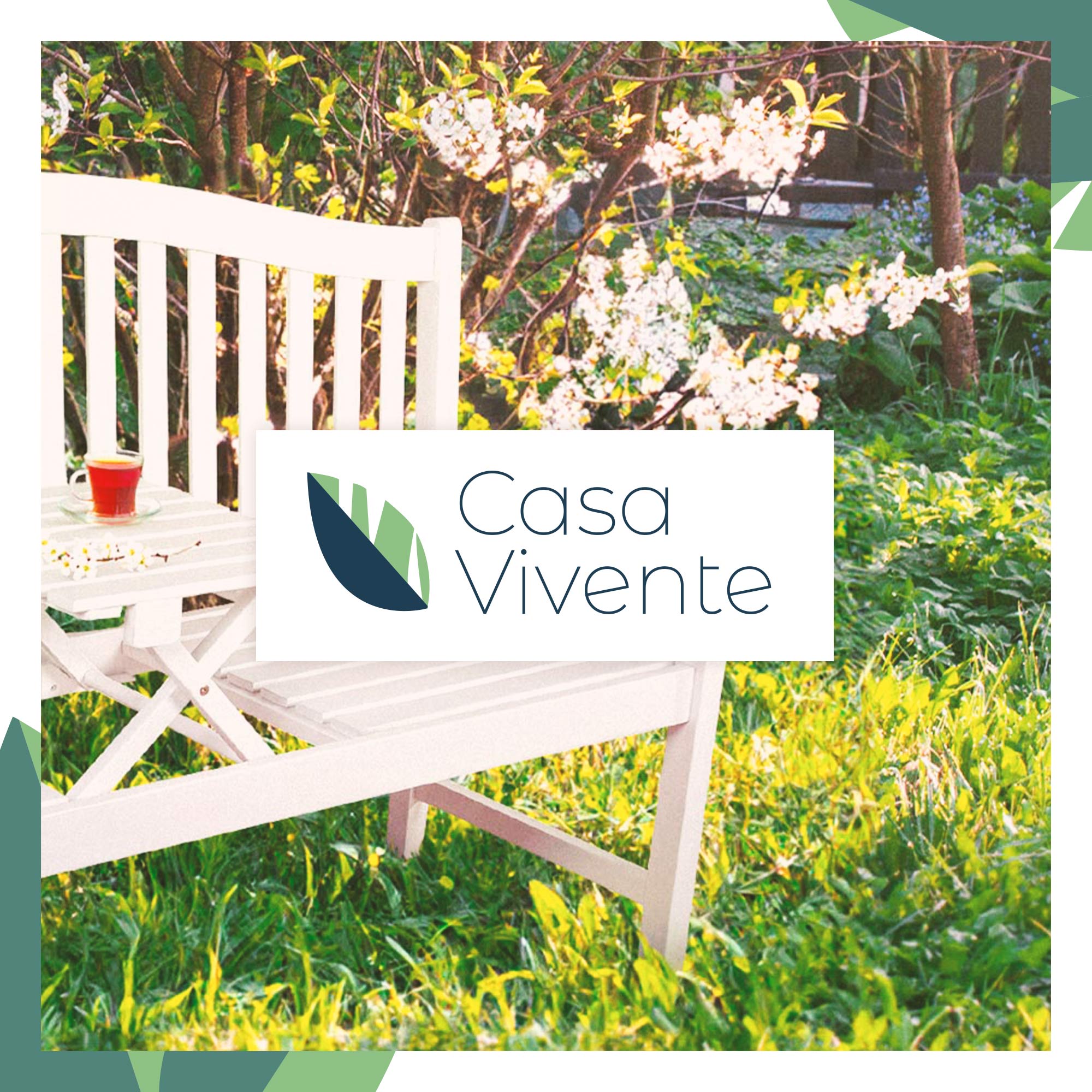 Gartenbank zur Hochzeit mit gravierter Plakette - Weiß