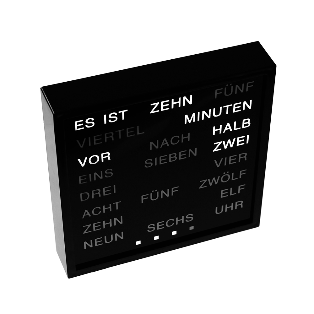 LED Uhr mit Wortanzeige