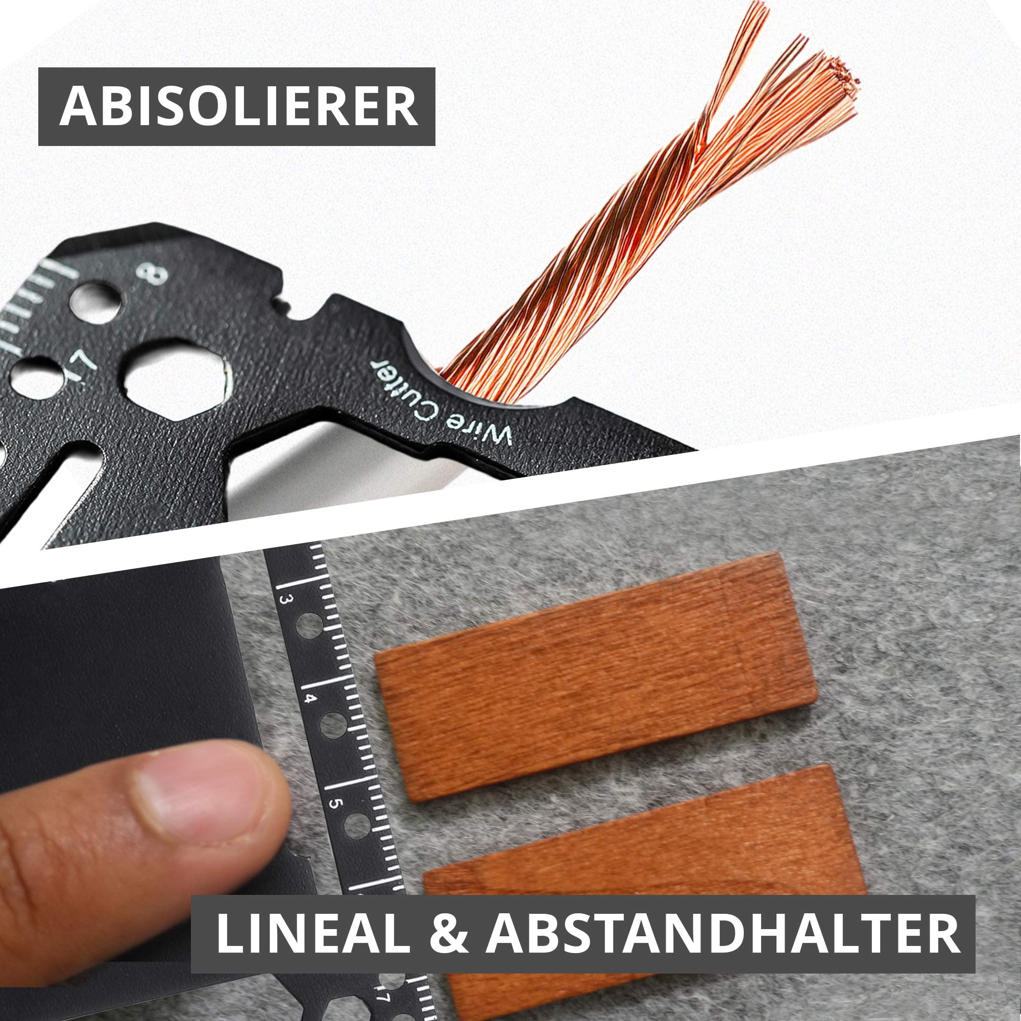 Multifunktionswerkzeug für die Brieftasche