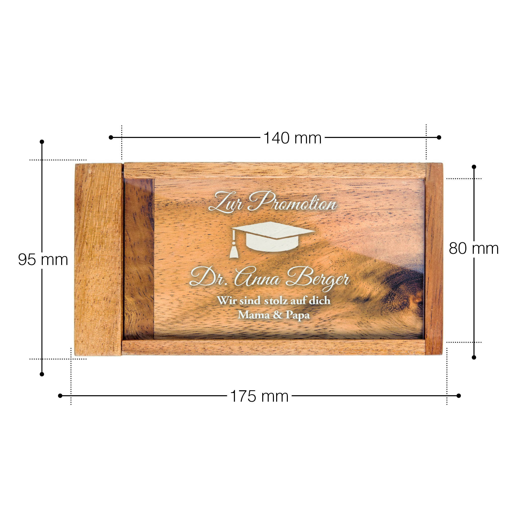 Geldgeschenkbox zur Promotion - Personalisiert