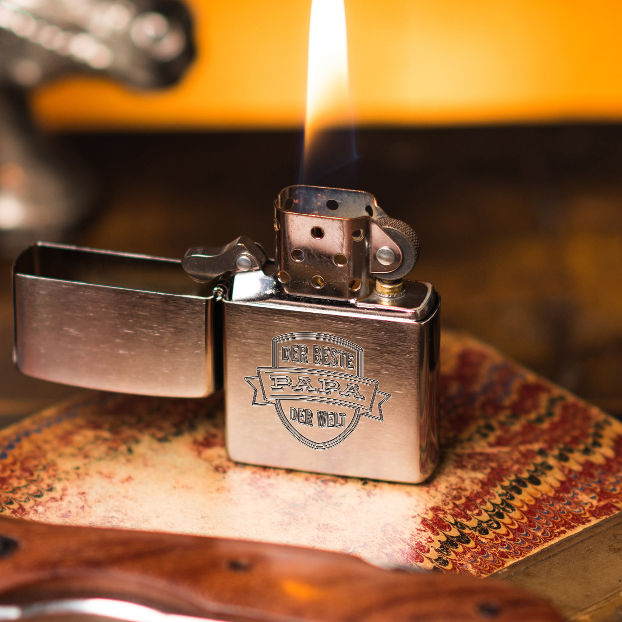 Zippo Sturmfeuerzeug mit Gravur - Bester Papa