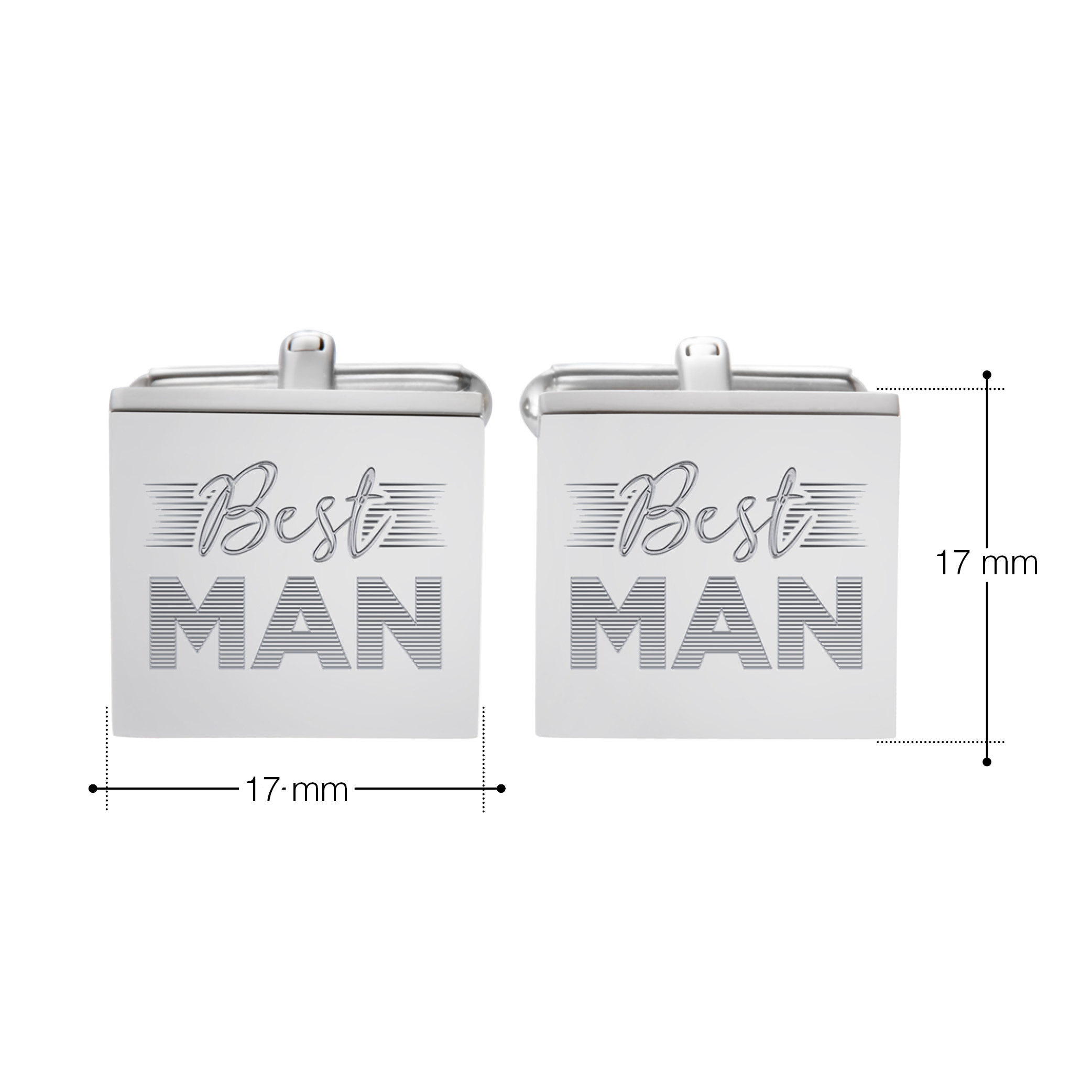 Manschettenknöpfe mit Gravur - Best Man