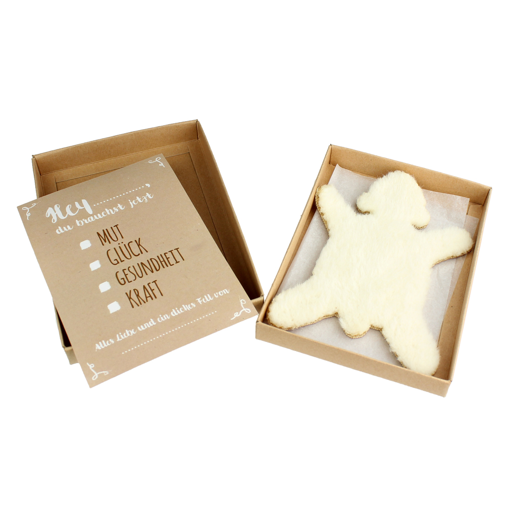 Dickes Fell - Eisbär - mit Geschenkbox