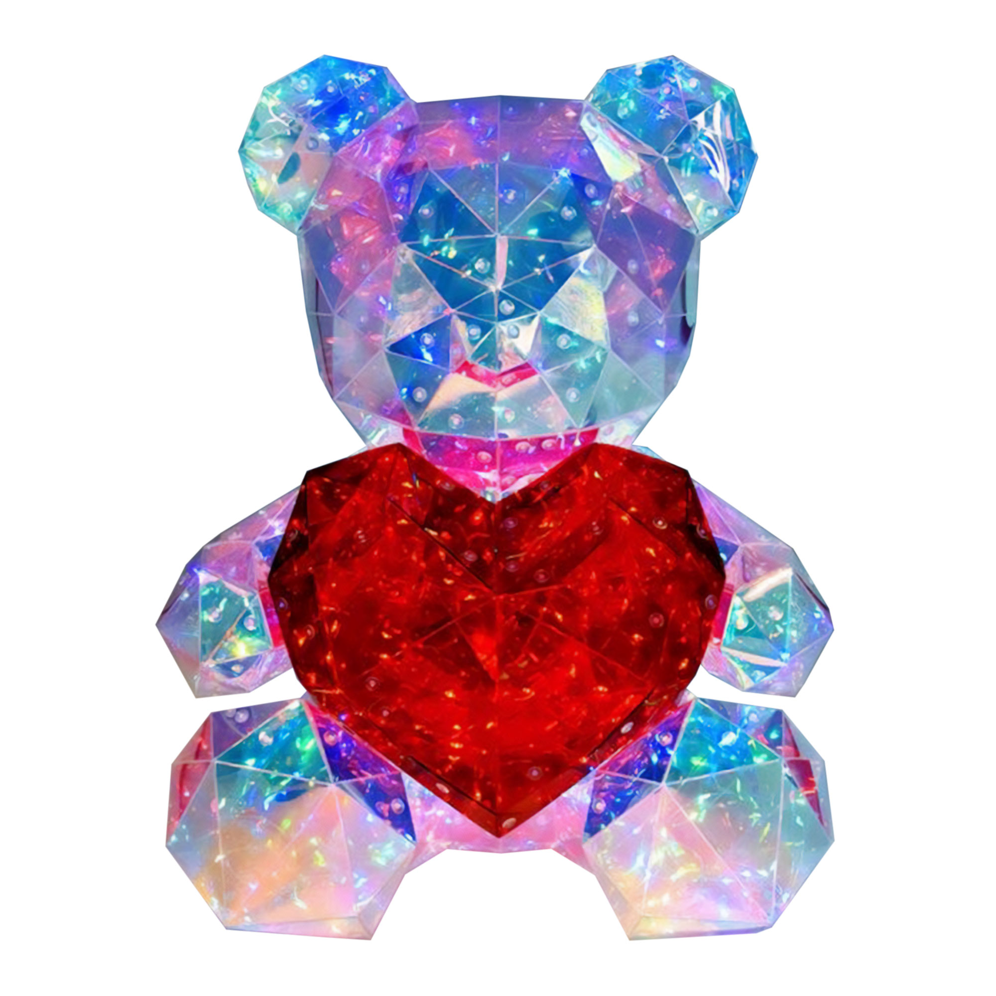 Leuchtender Teddybär - LED Lampe mit Farbwechsel