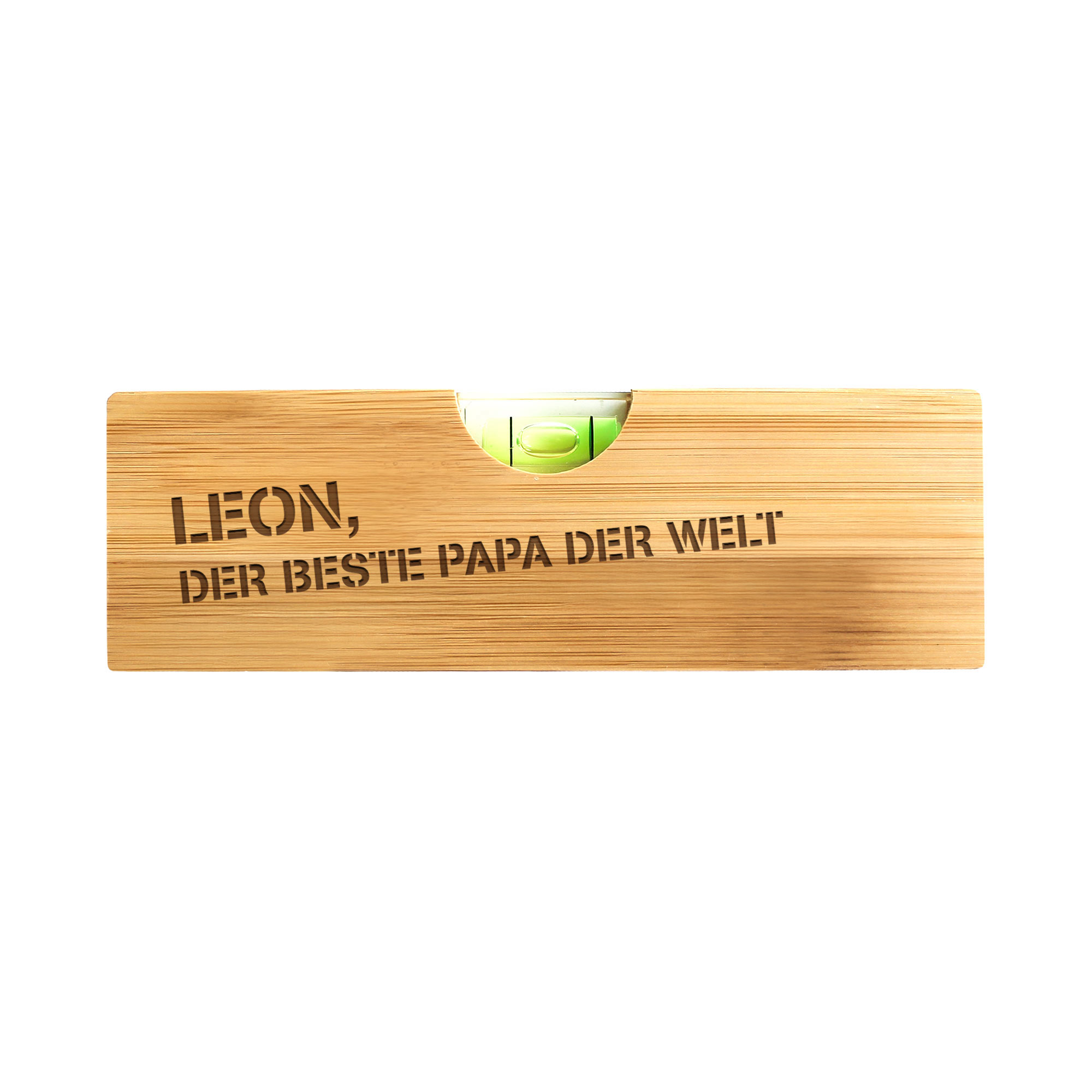 Flaschenöffner Wasserwaage - Handwerker Papa - personalisiert