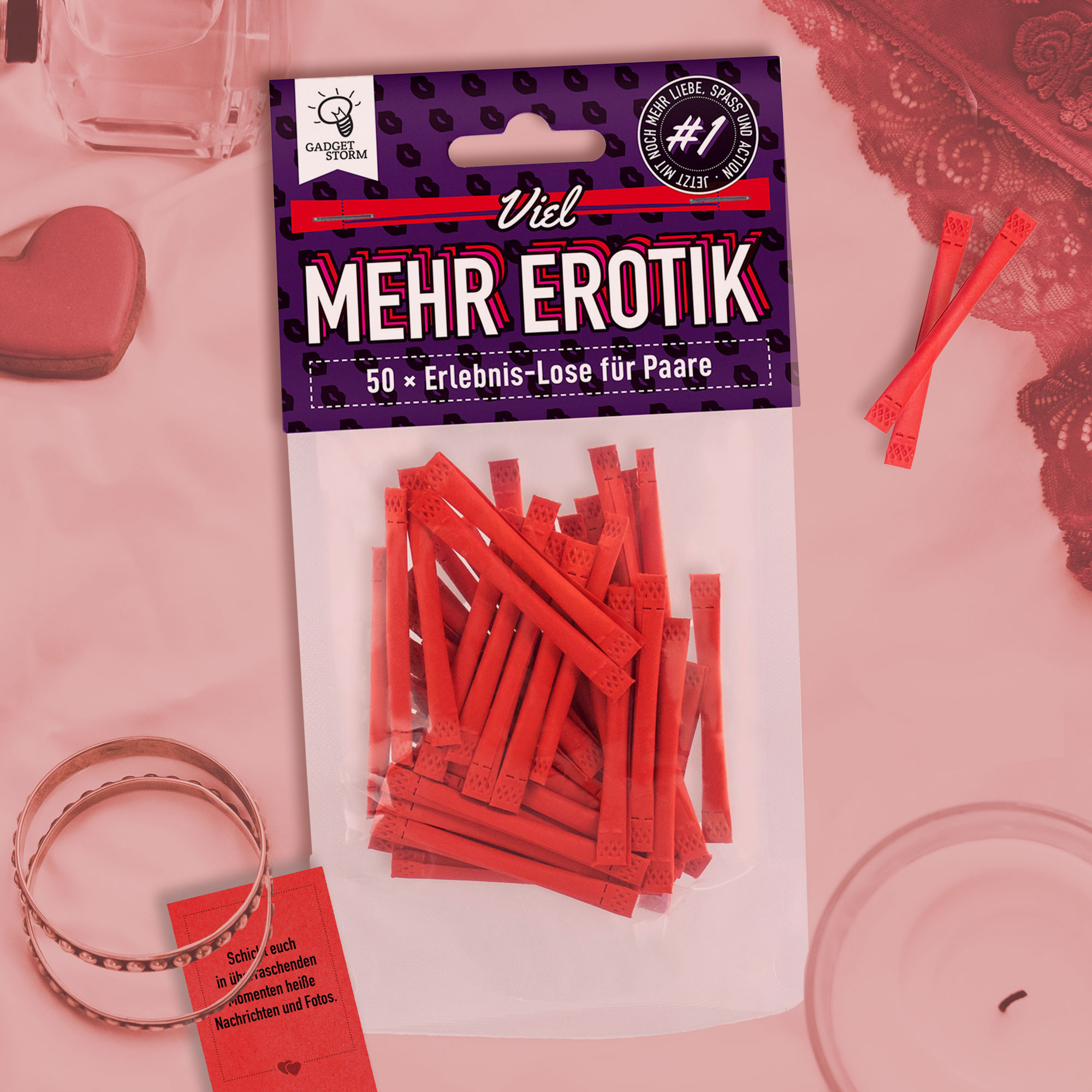 Erotische Lose für Paare - 50 Stück