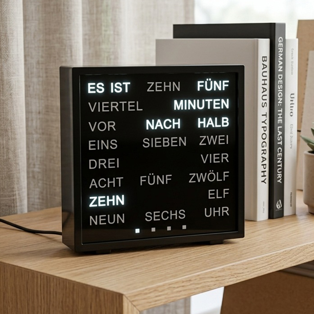 LED Uhr mit Wortanzeige