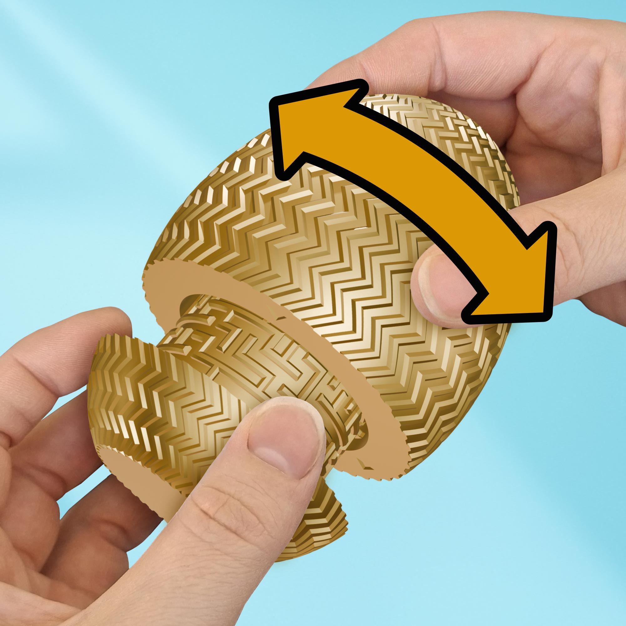 Labyrinthbox Ei Gold – Geschenkverpackung für Geld, Gutscheine & kleine Überraschungen