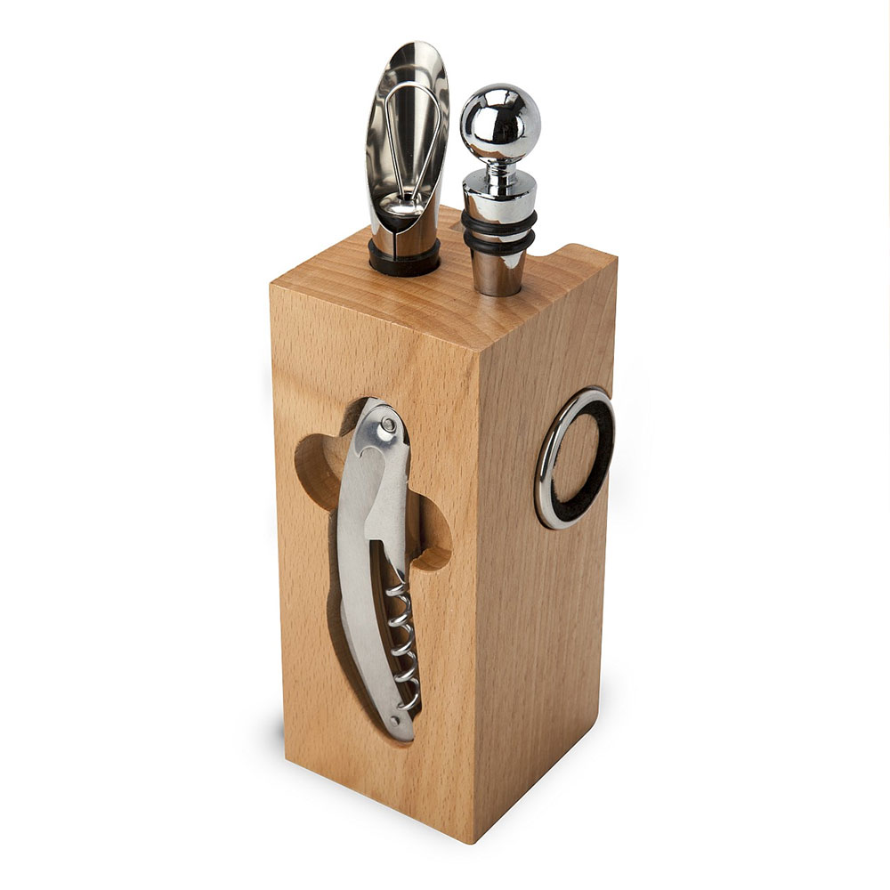 Sommelier Set im Buche Block
