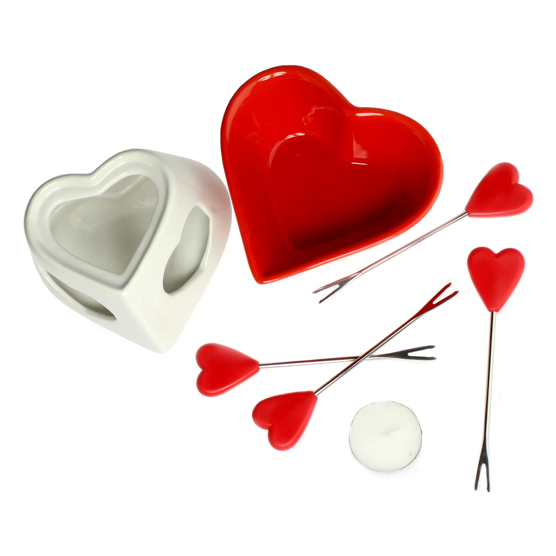 Mini-Schokofondue Set - Herz