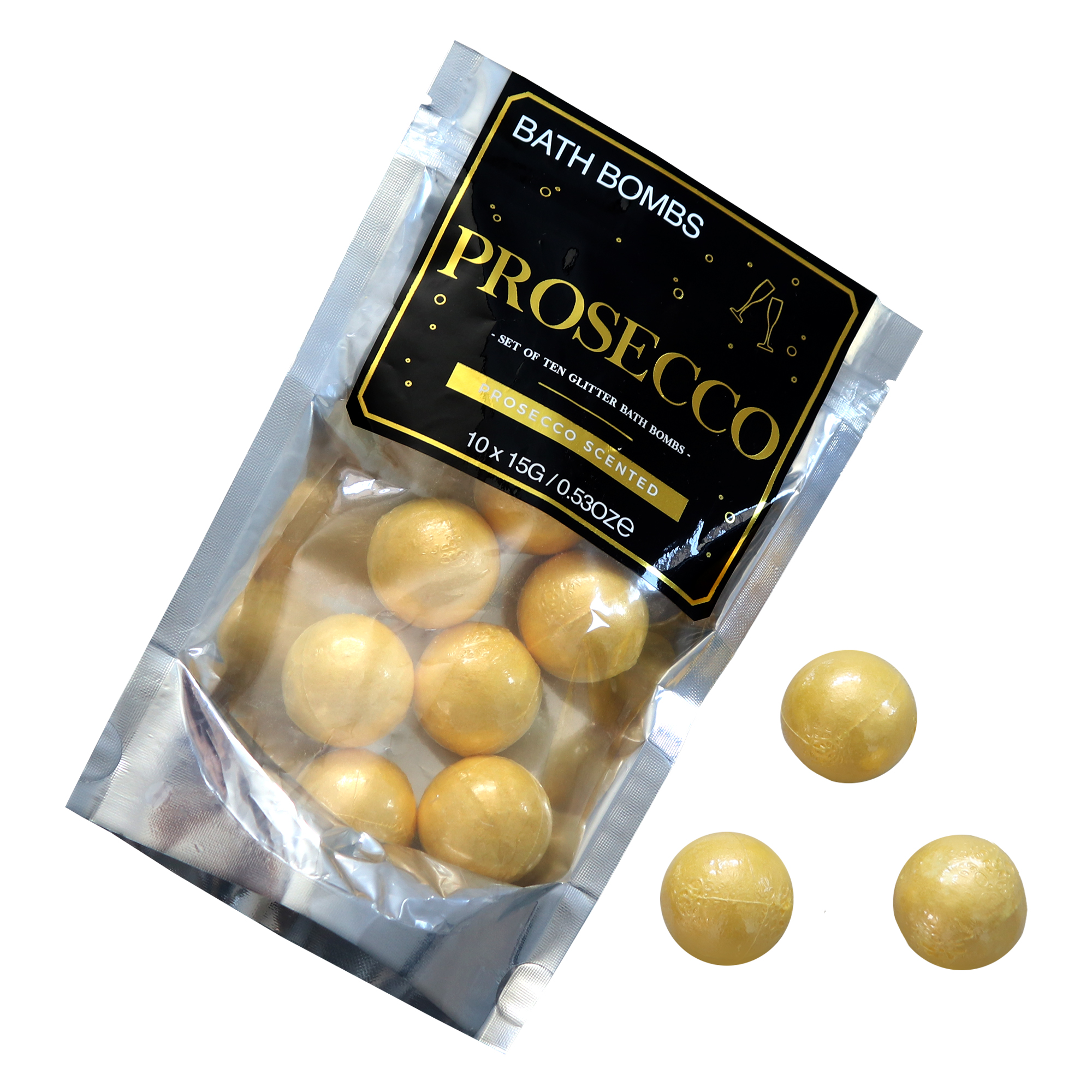 Prickelnde Prosecco Badebomben - 10-teiliges Set 5