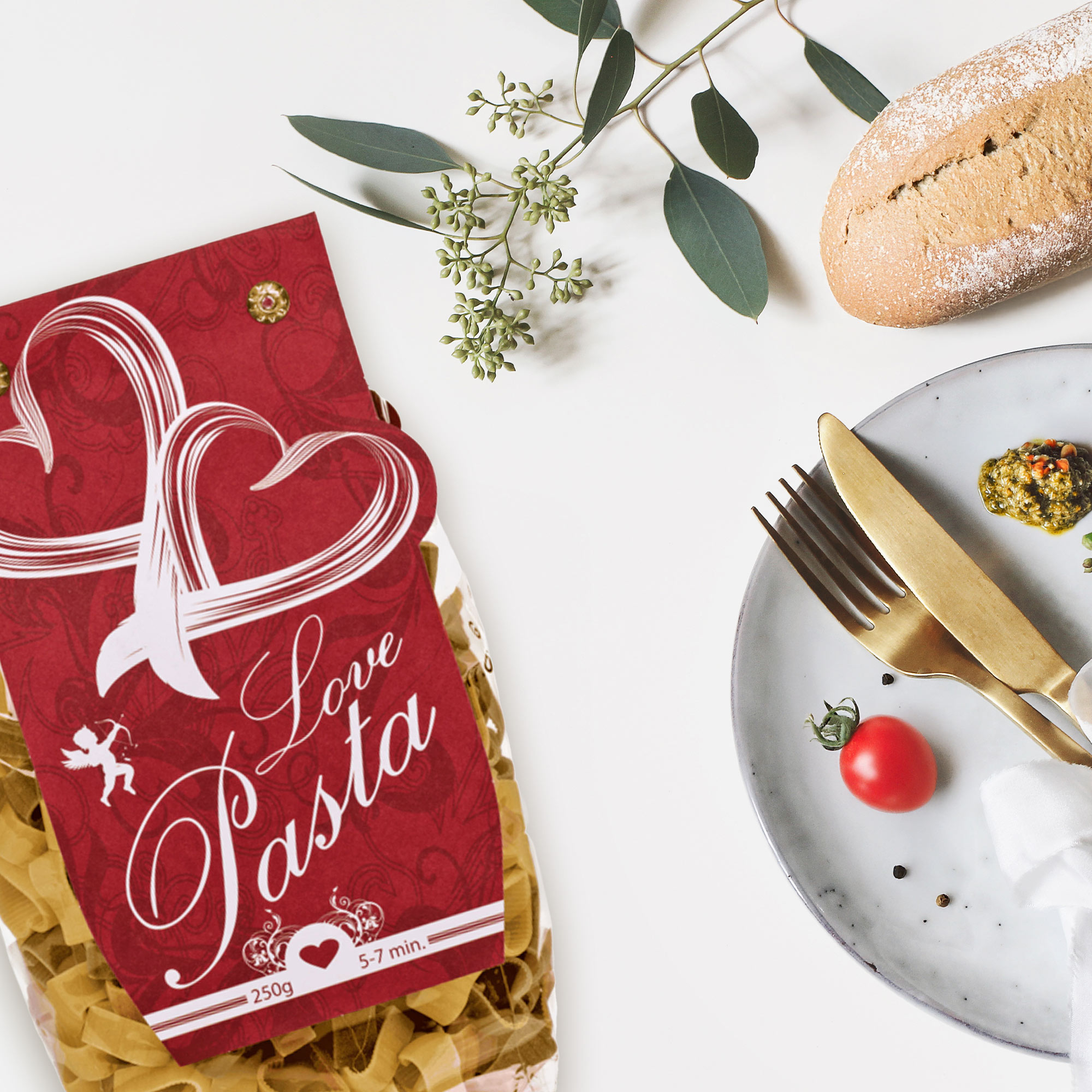 Nudeln in Herzform - Lovely Pasta