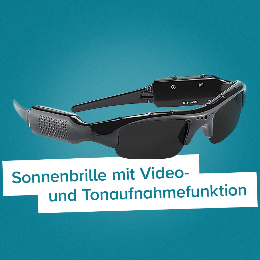 Sonnenbrille mit Spionage Kamera