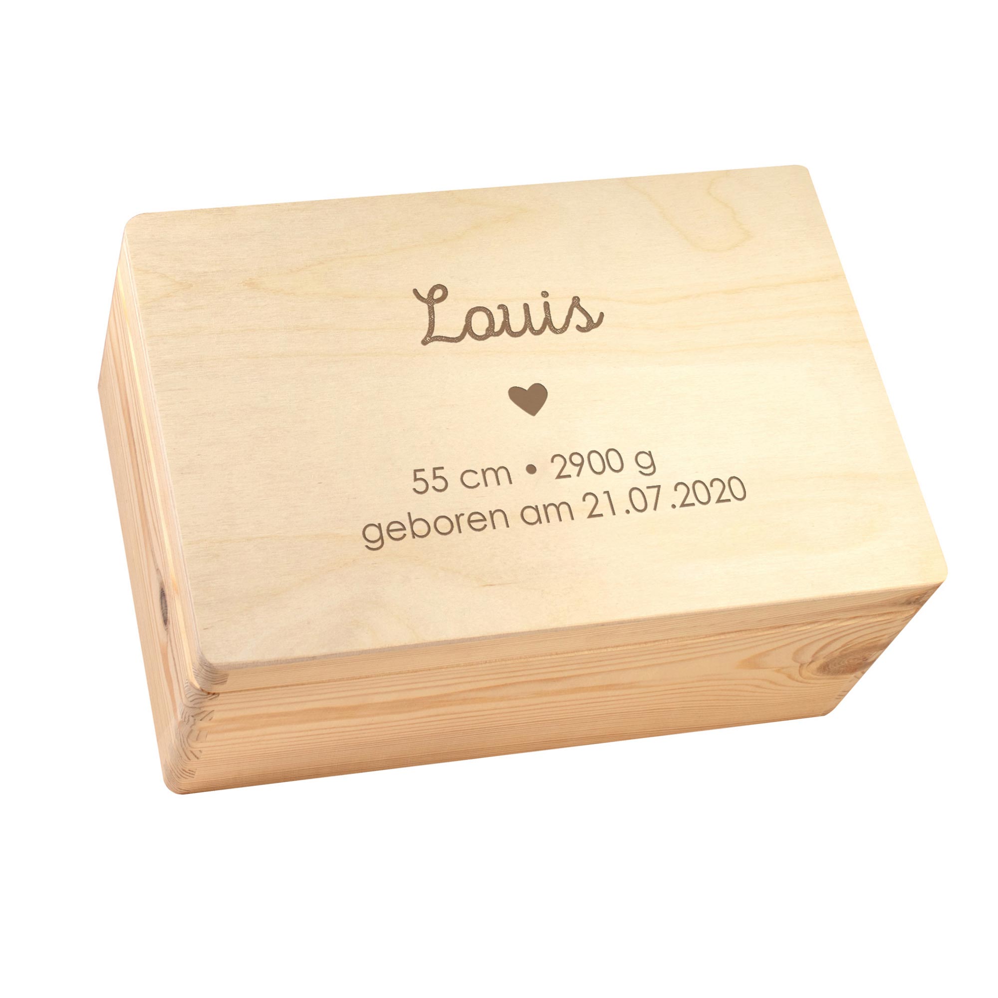 Erinnerungsbox zur Geburt - Personalisierte Memory Box