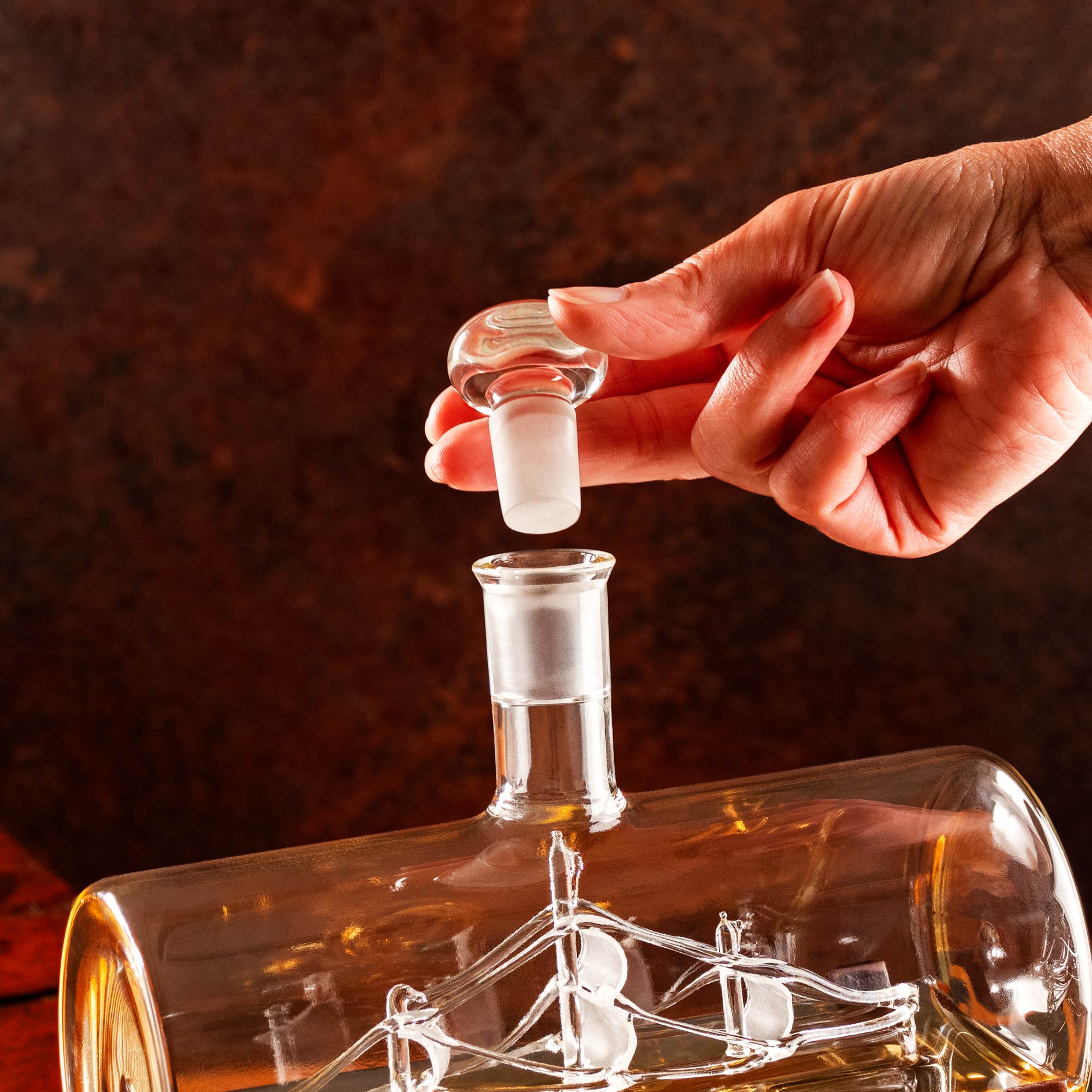 Whisky Set mit Gravur - Fass Karaffe mit 2 Gläsern