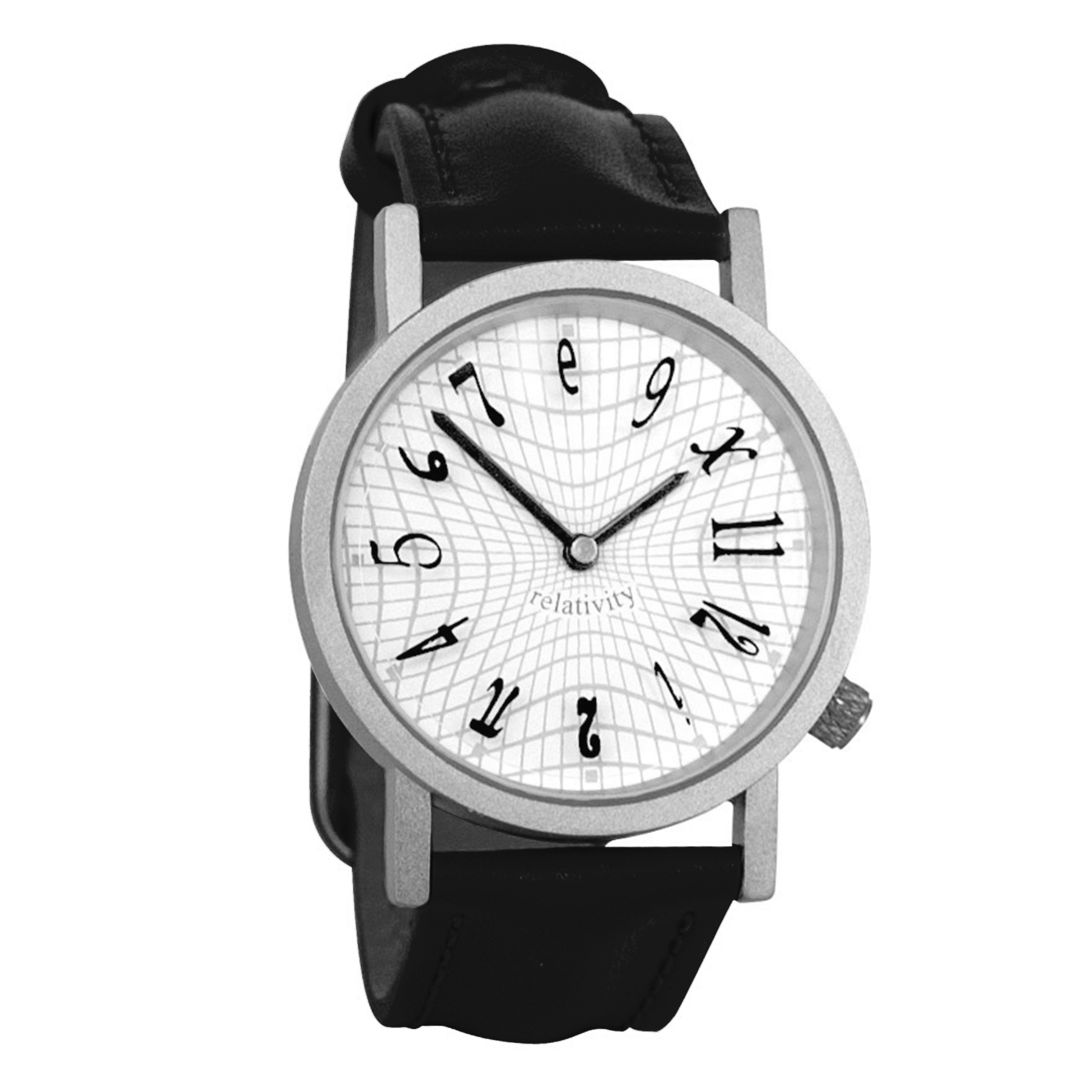 Einsteins Relativitätstheorie Uhr mit Lederarmband