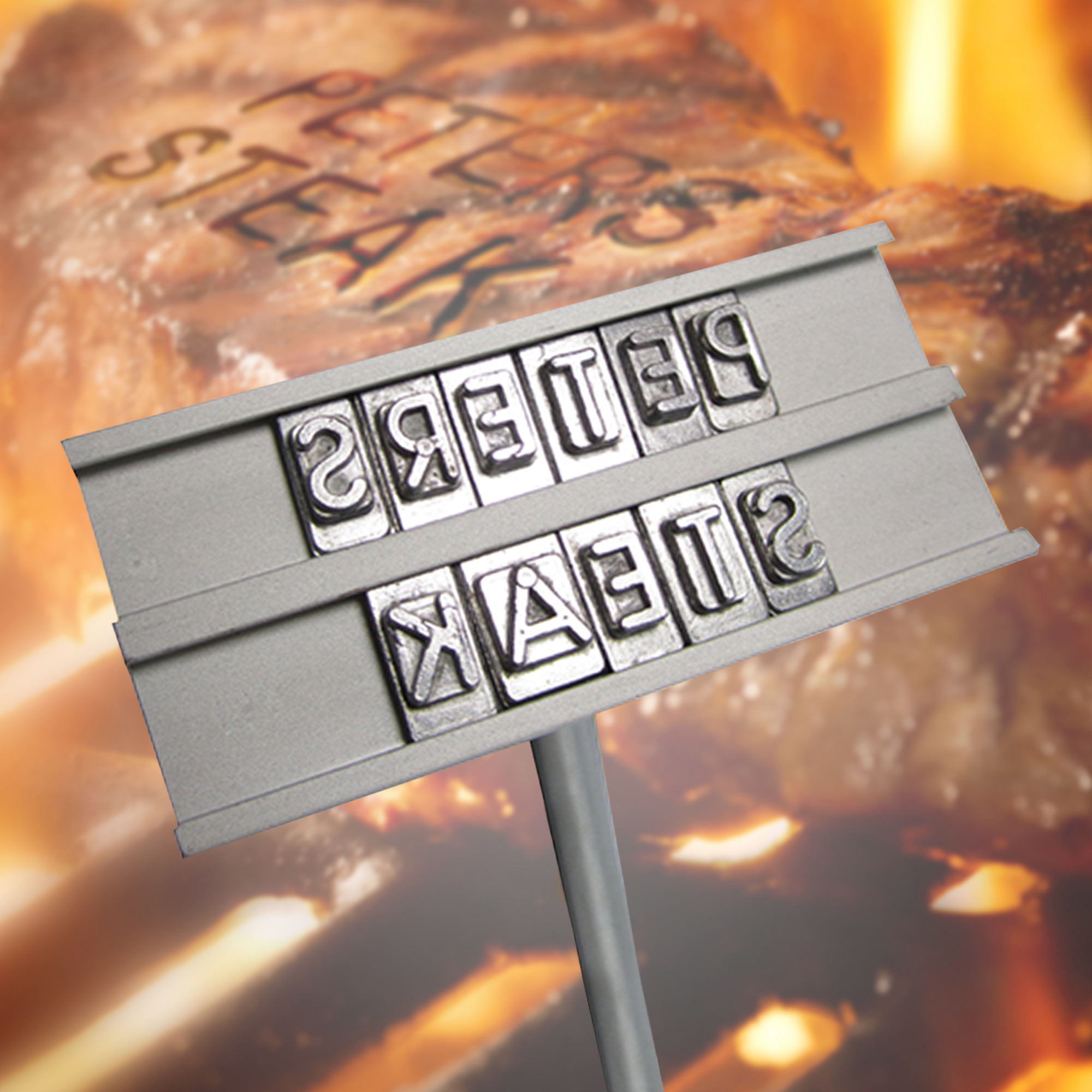 Grillbrandeisen mit Gravur - Grillkönig