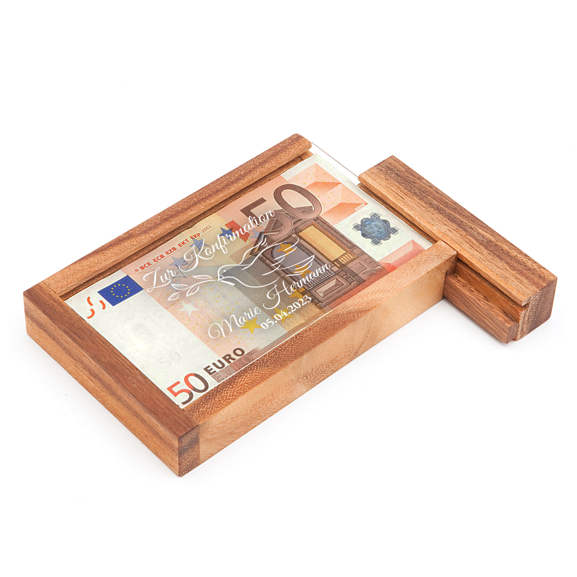 Magische Geldgeschenkbox zur Konfirmation - Personalisiert