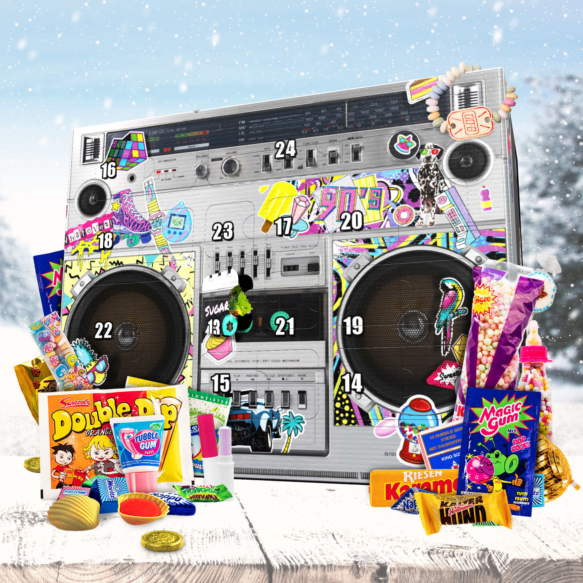 Retro Süßigkeiten Adventskalender 3