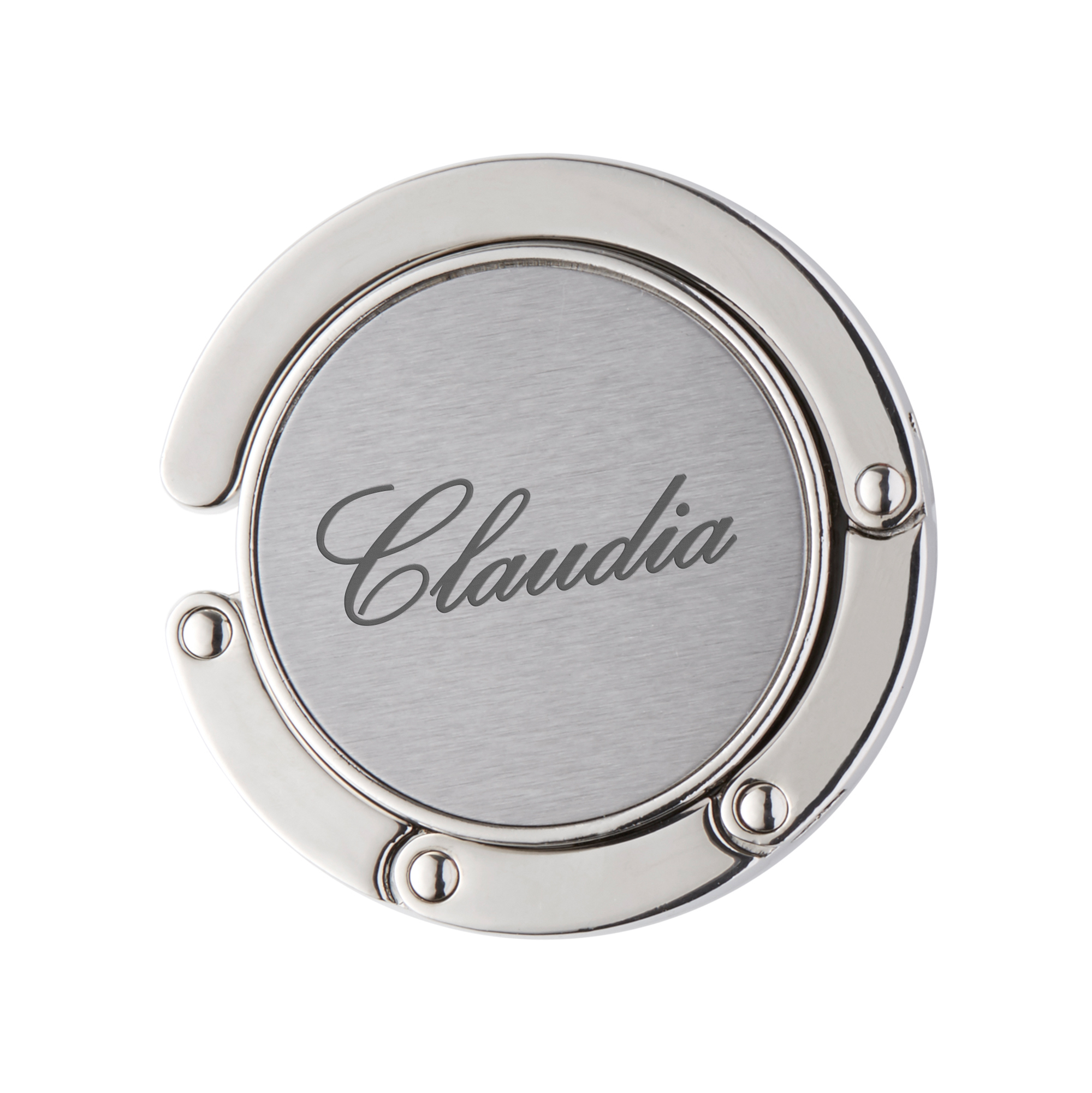 Handtaschenhalter mit Gravur - Name
