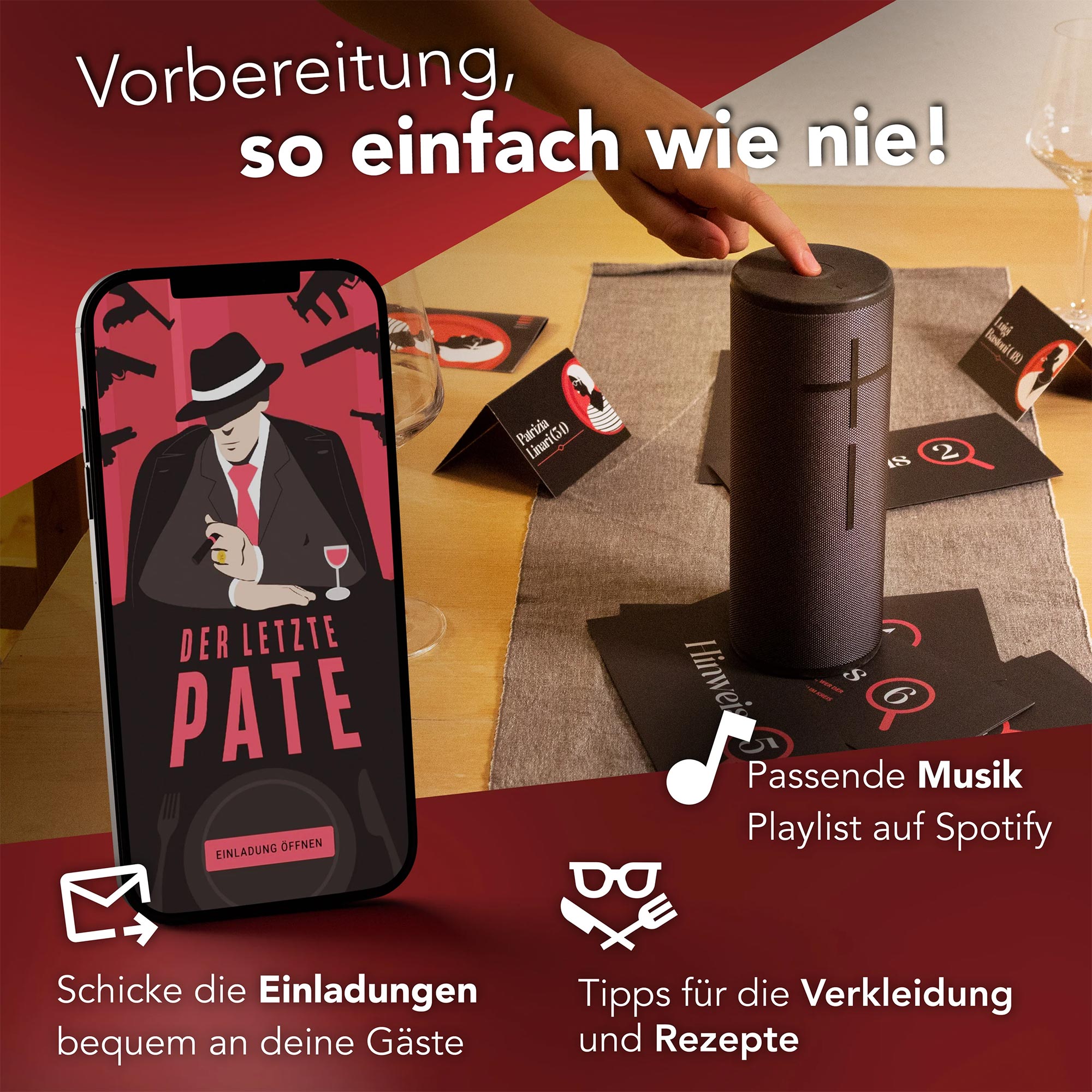 Krimidinner für Zuhause - Der letzte Pate