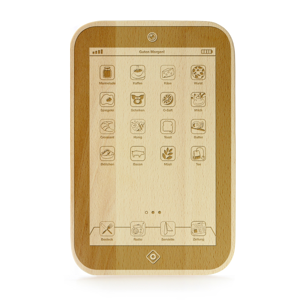 Frühstücksbrett Tablet - FrühstücksPad Bester Papa