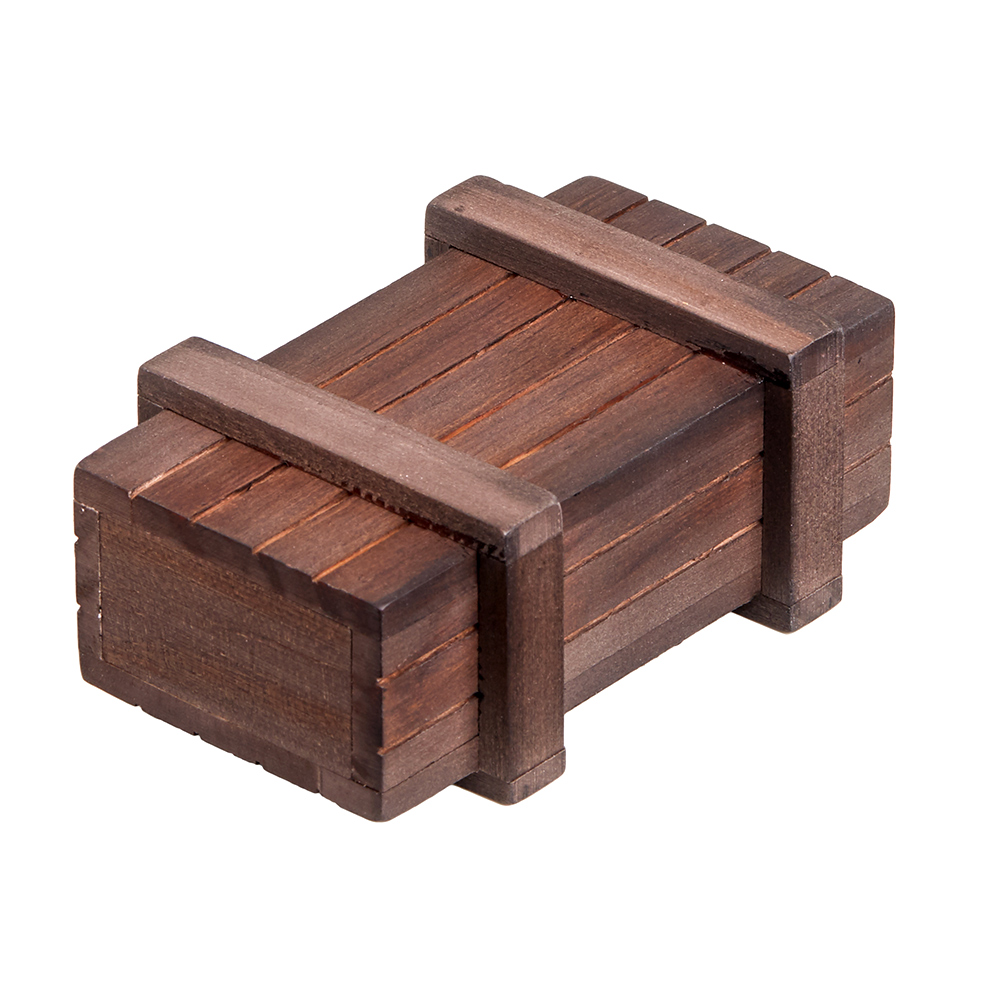 Magische Geschenkbox mit Gravur - I love you - dunkles Holz