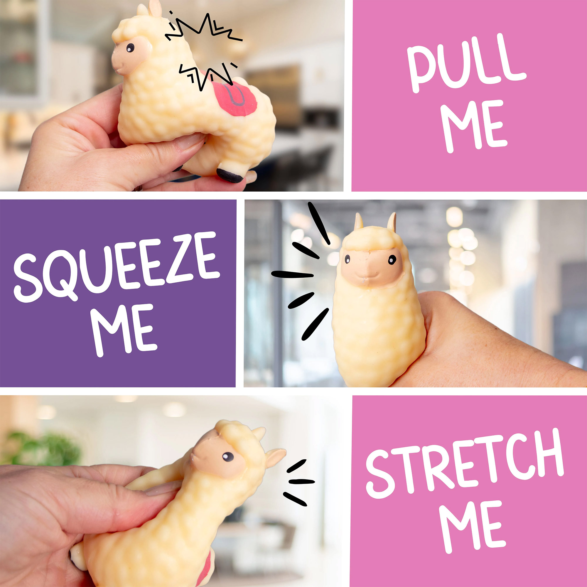Anti Stress Ball - Lama zum Kneten