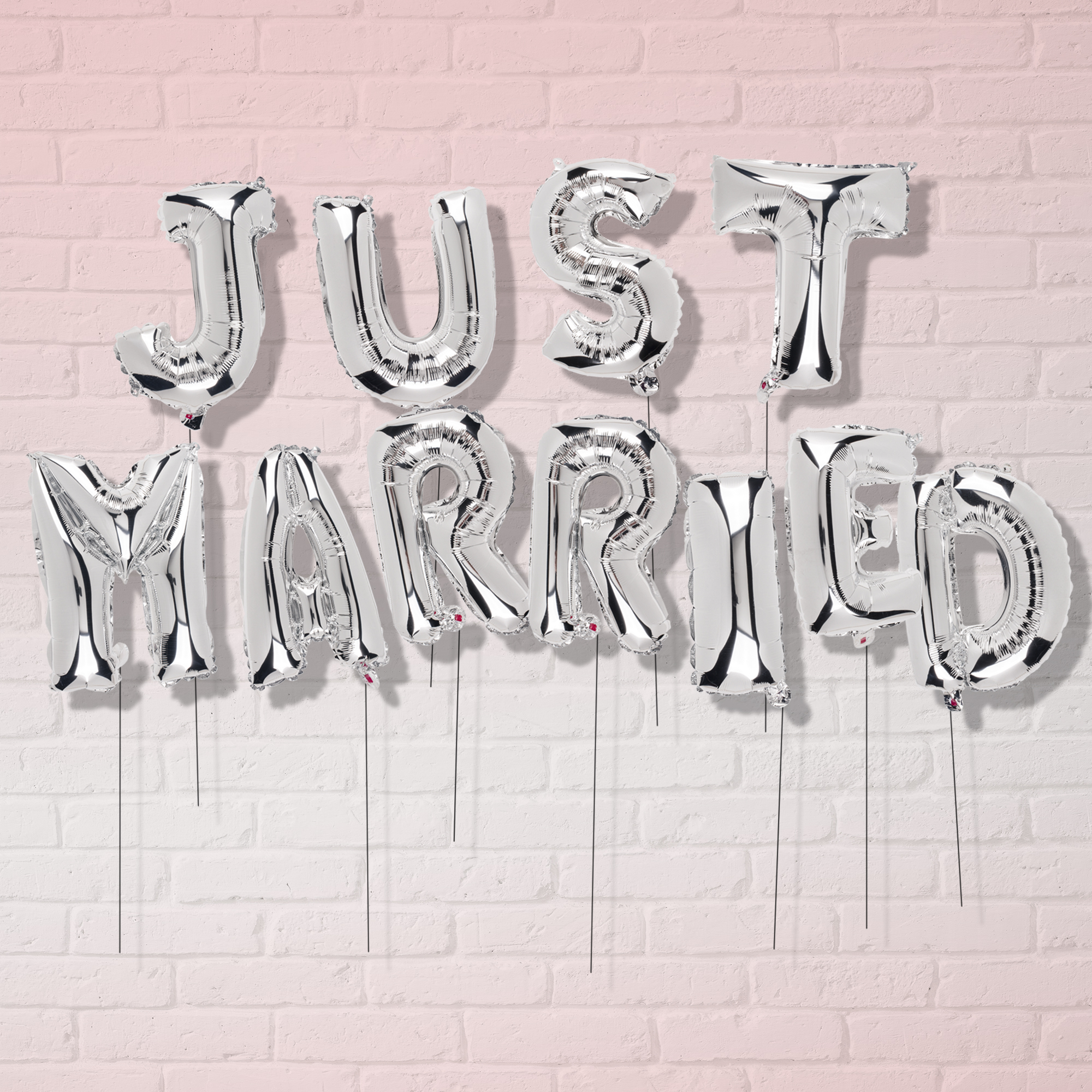 Motivballons - Schriftzug Just Married