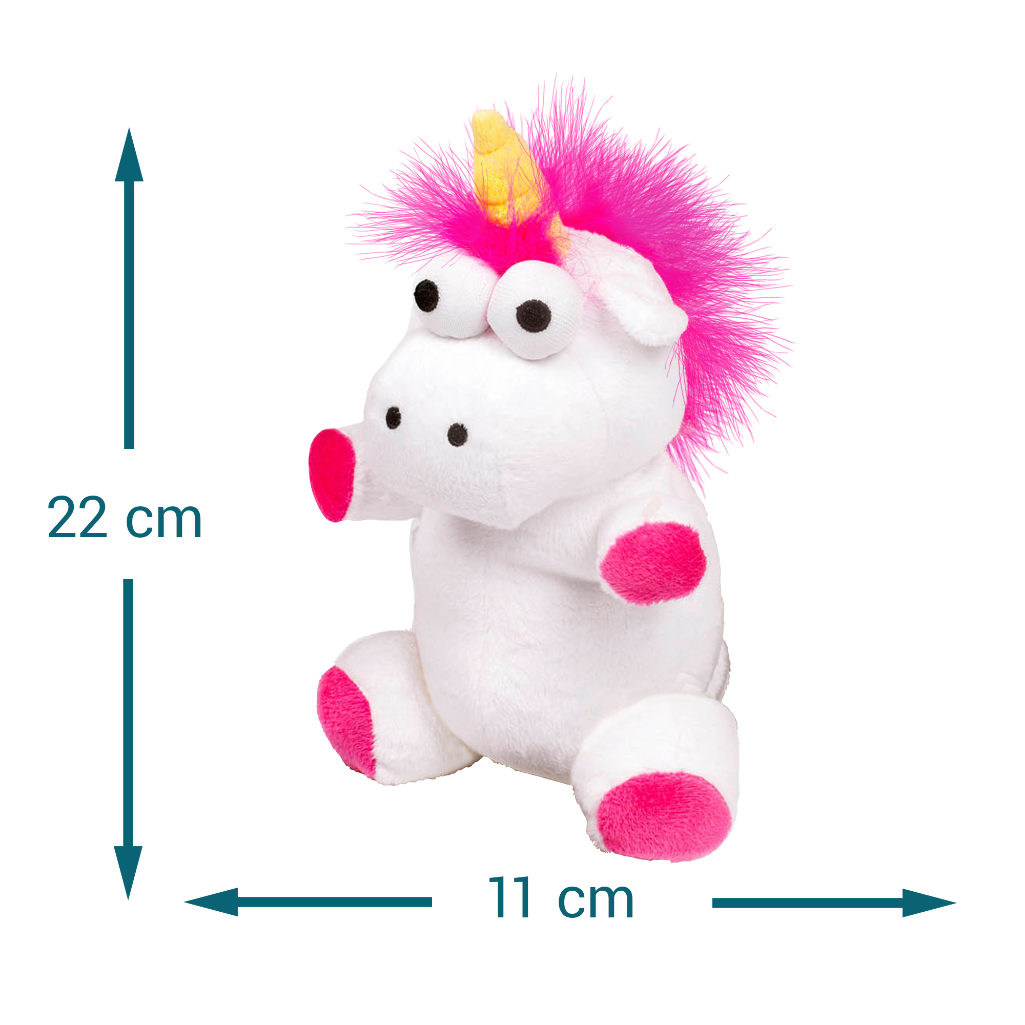 Einhorn Stofftier mit Sprachfunktion, Sprechendes Plüsch-Einhorn zum Kuscheln, Unicorn Plüschtier das alles nachspricht, Einhorngeschenk für Kinder