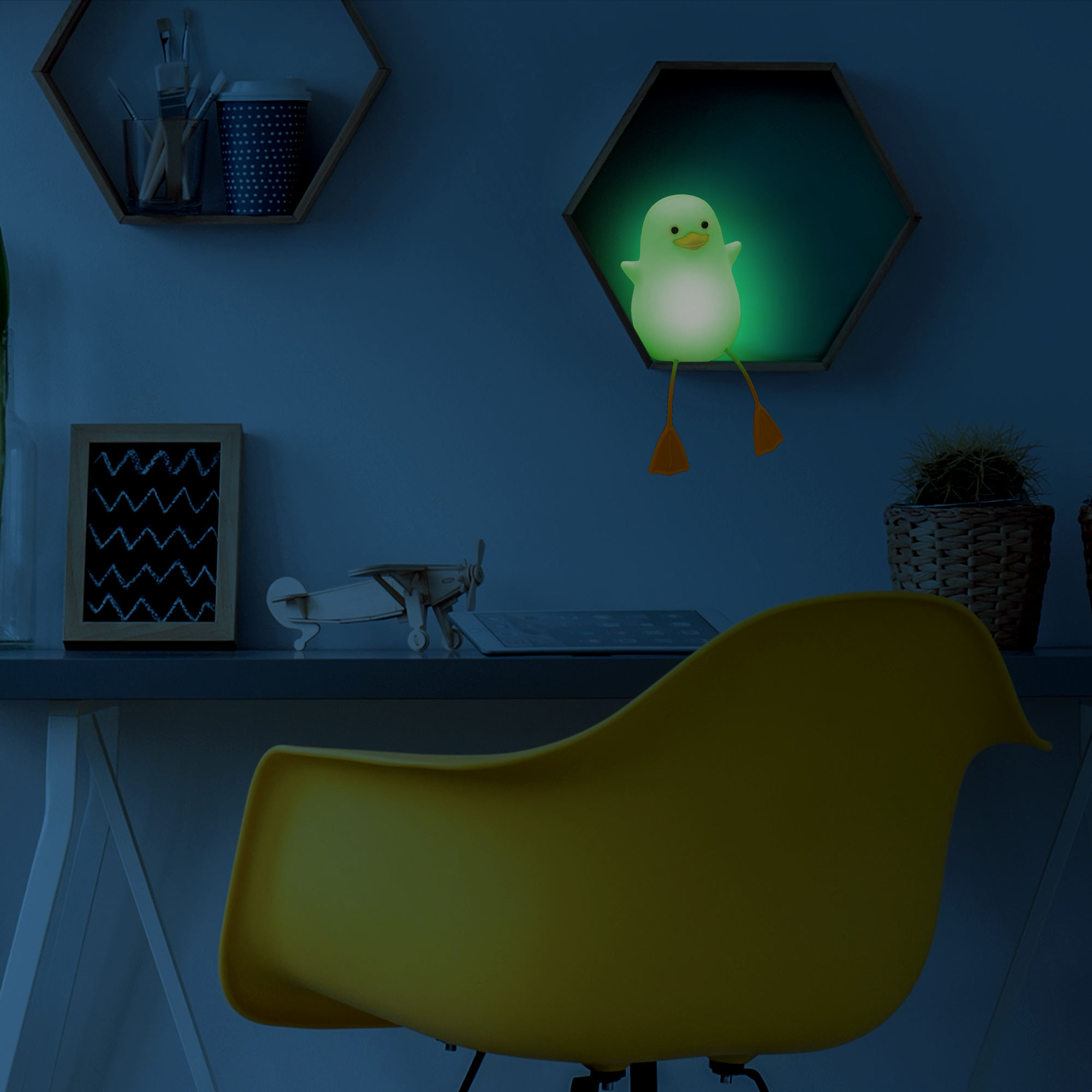 Touch Lampe Ente mit 7 LED Leuchtfarben