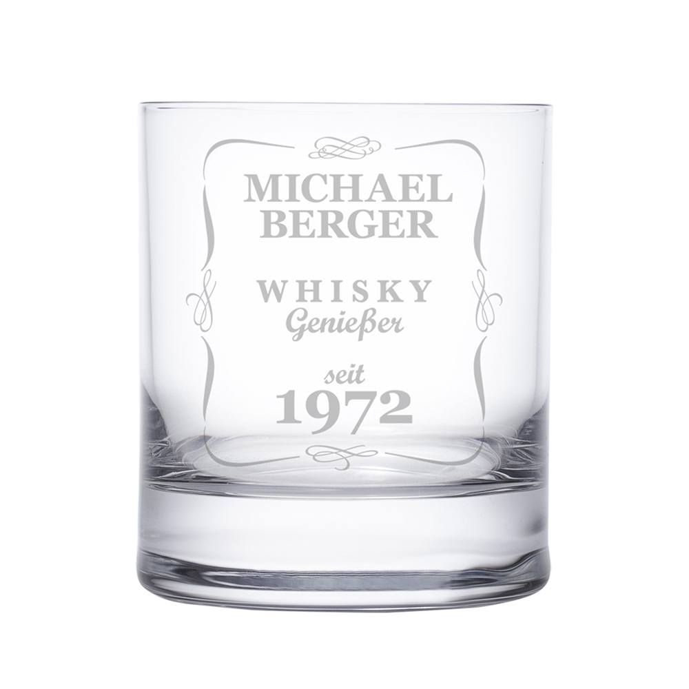 Whiskyglas mit Gravur - Klassisch - Personalisiert
