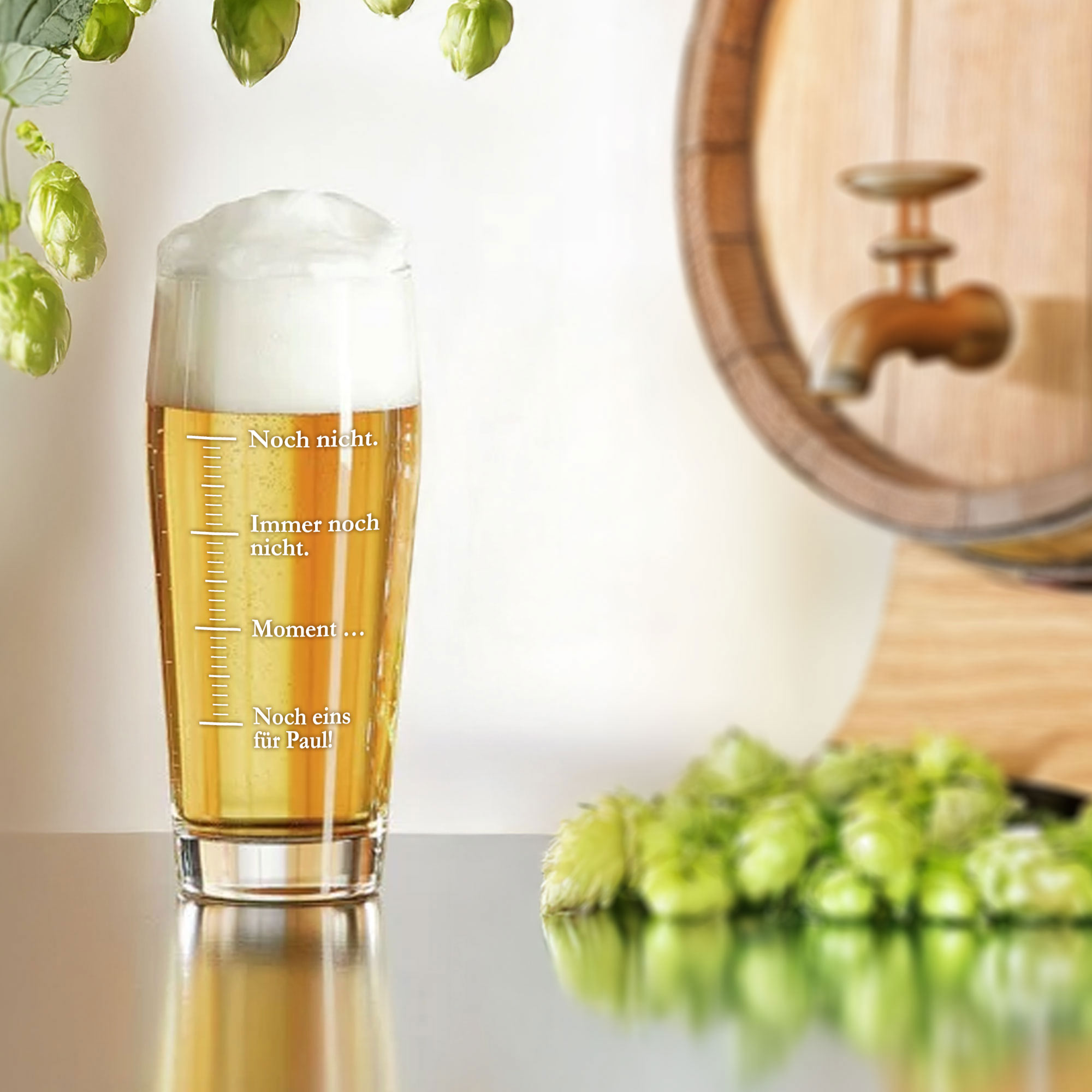 Willibecher mit Gravur - Noch ein Bier