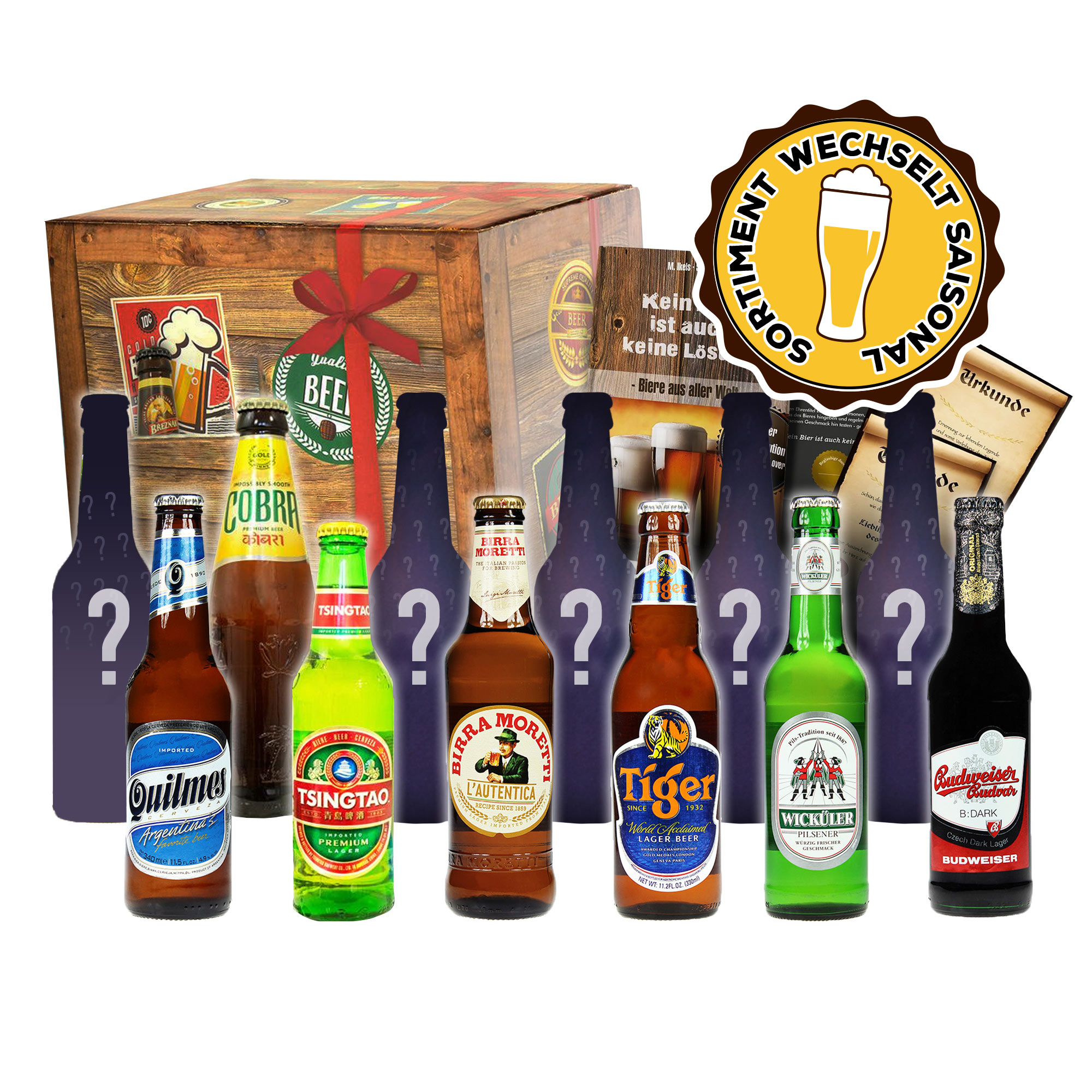 Geschenkbox Bier Weltreise 12-teilig