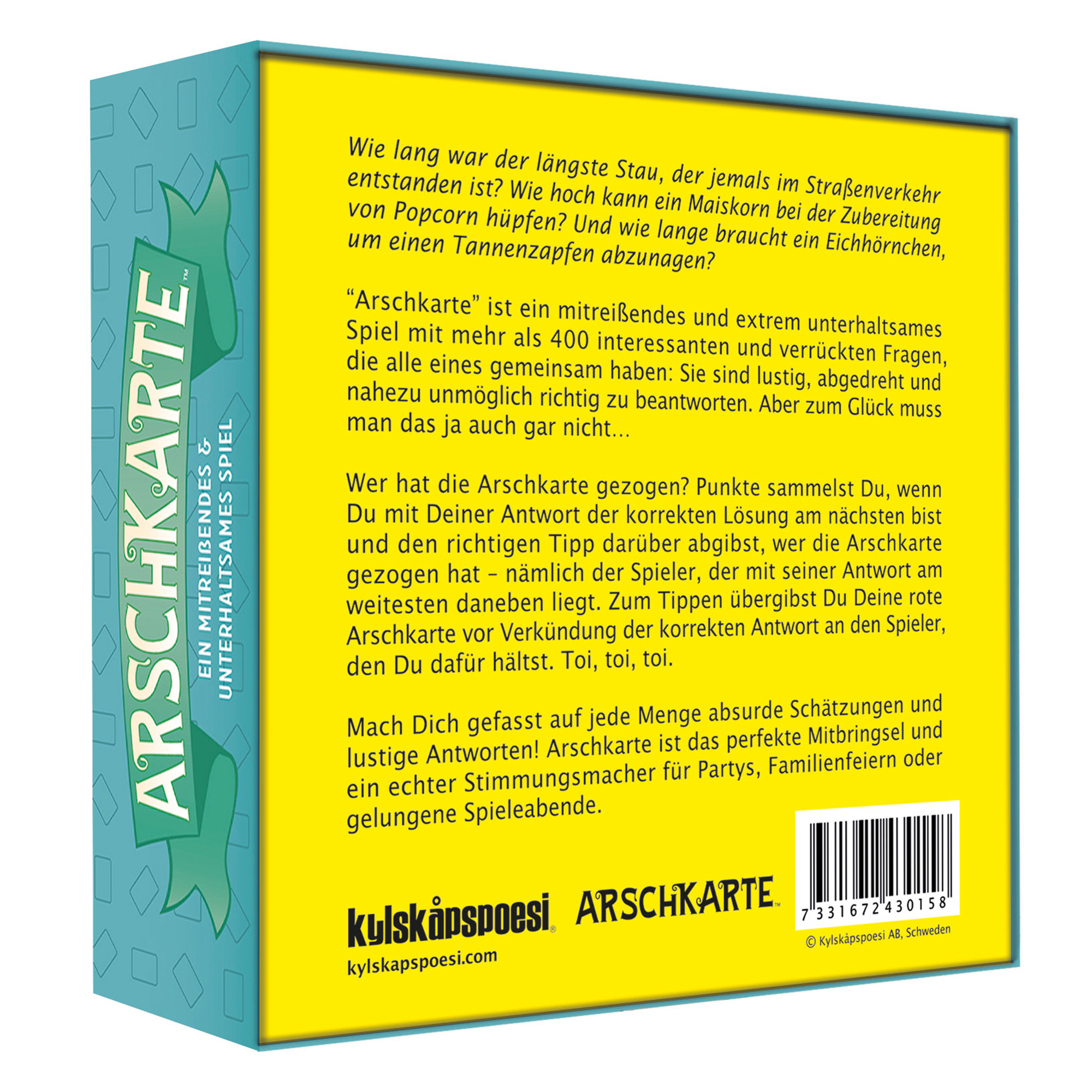 Arschkarte Spiel - Lustige Schätzfragen