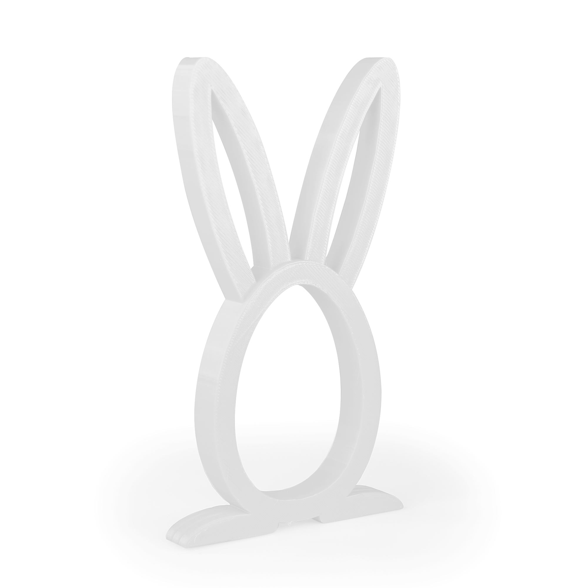 Osterhase Ü-Ei Halter im 3er Set - Weiß