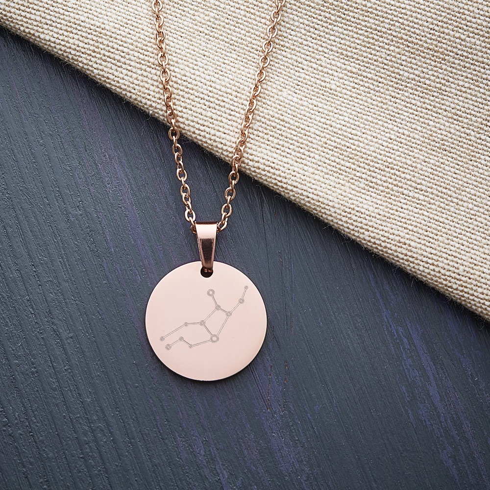 Kette mit Sternbild-Anhänger - Roségold