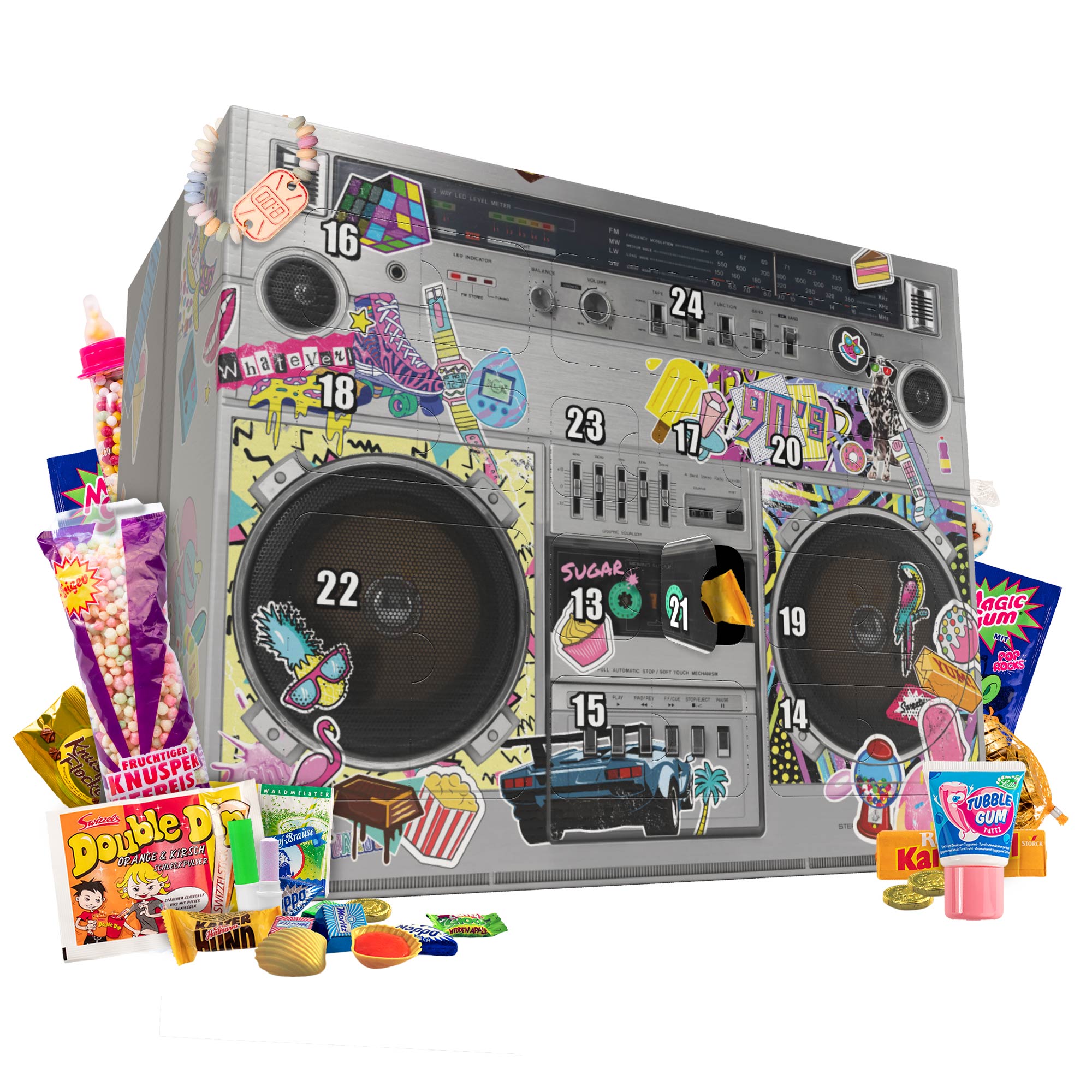 Retro Süßigkeiten Adventskalender 1