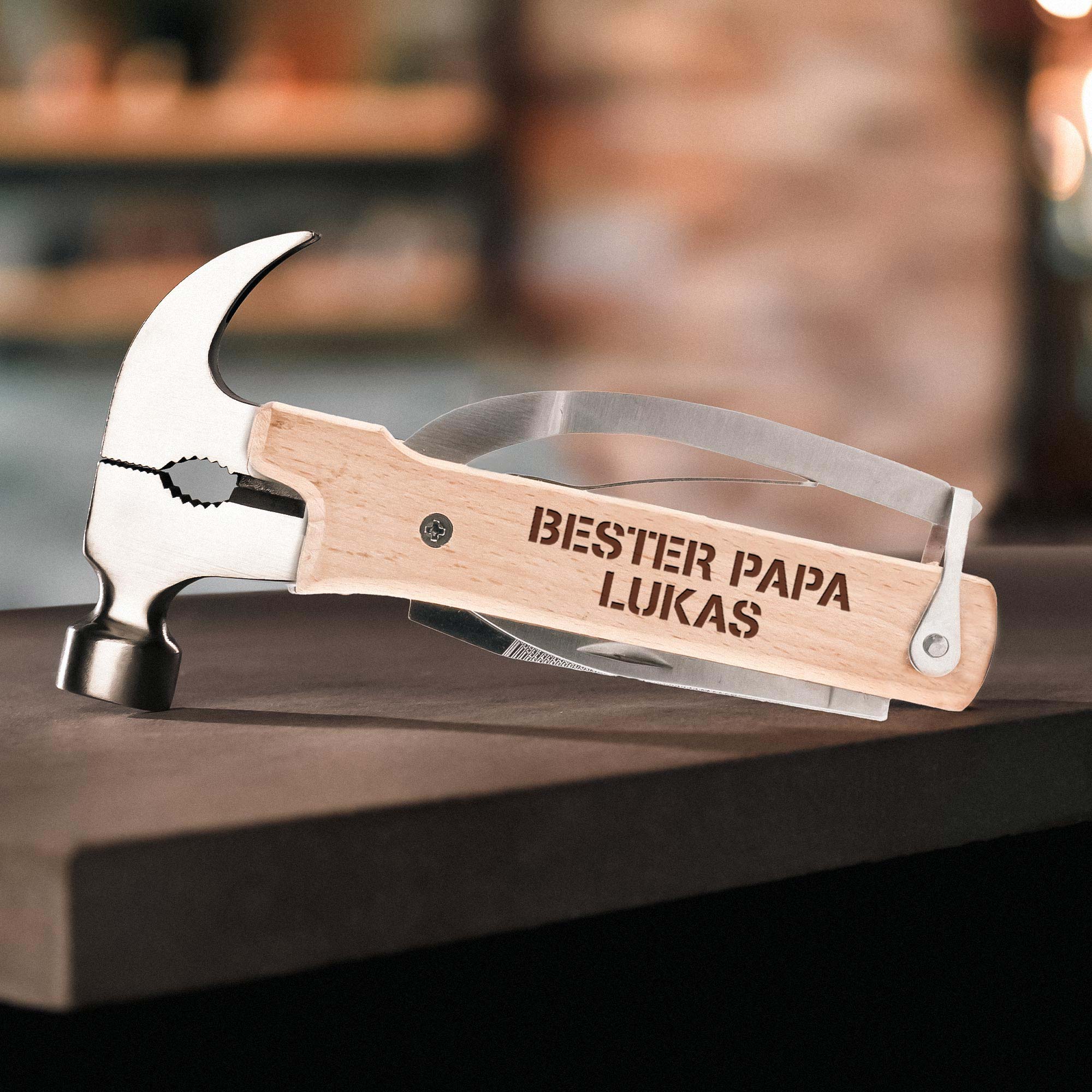 Multifunktionswerkzeug für den besten Papa - Personalisiert