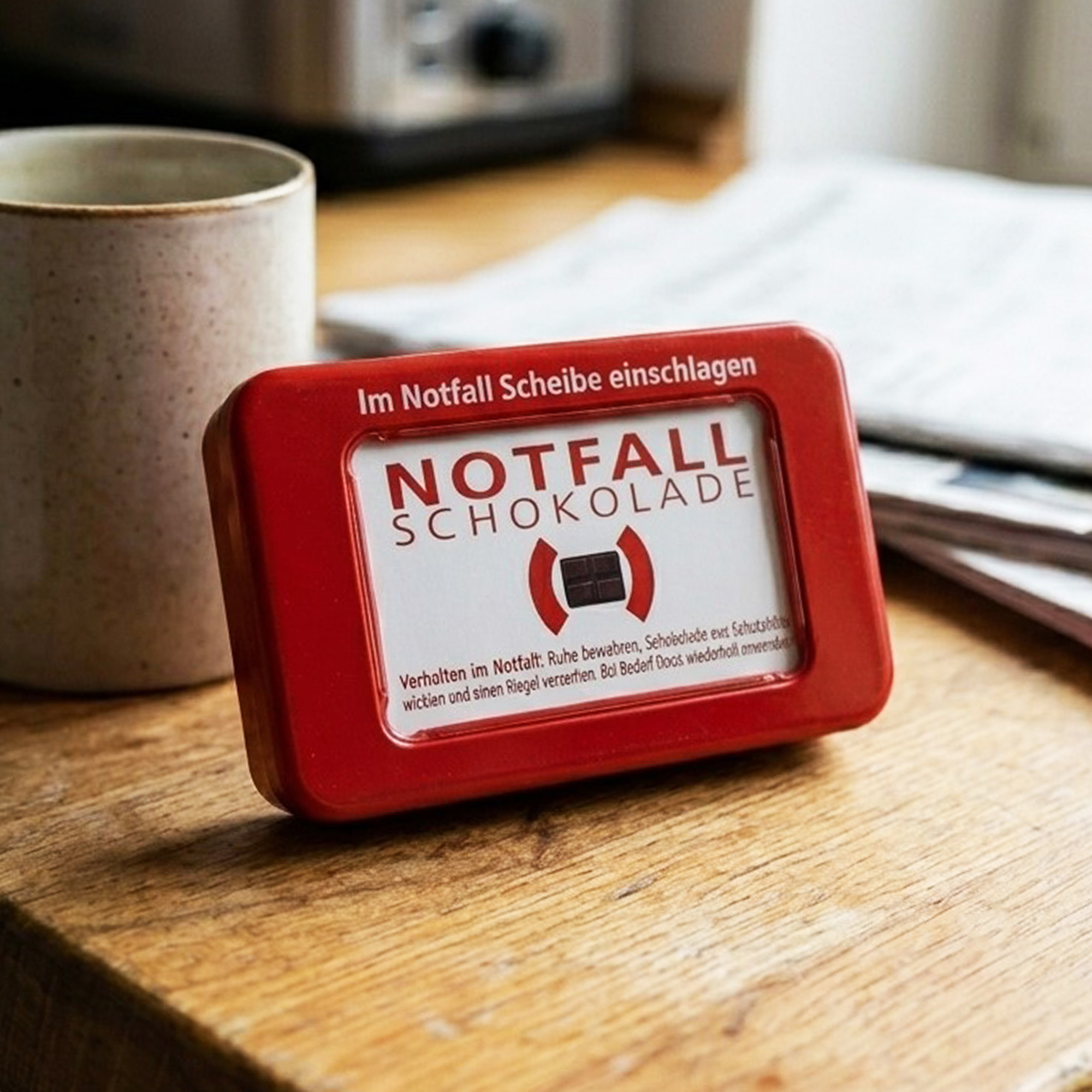 Notfall-Schoko in der Blechdose