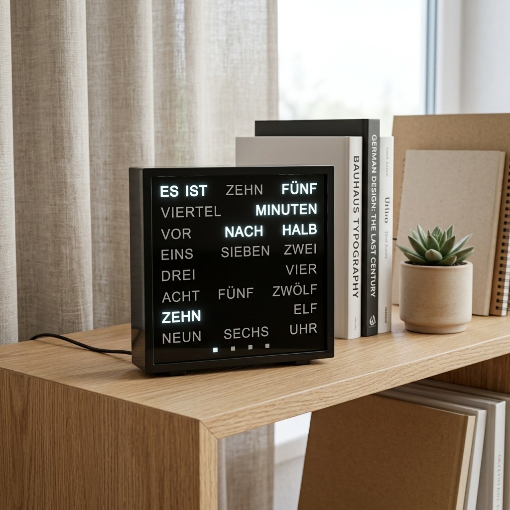 LED Uhr mit Wortanzeige