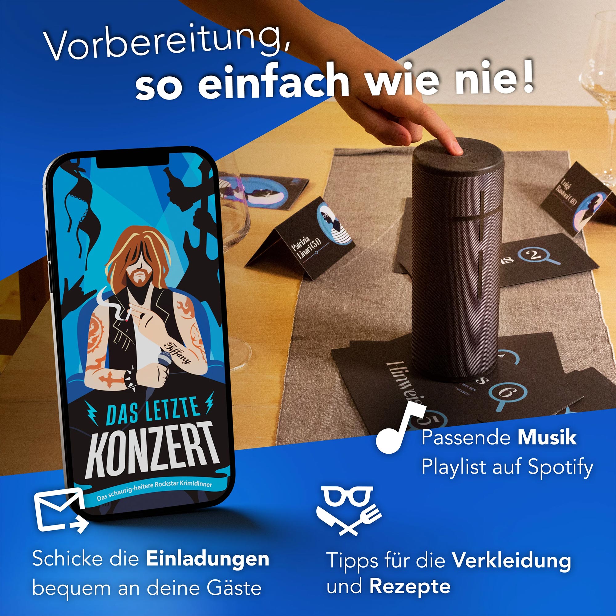 Krimidinner für Zuhause - Das letzte Konzert
