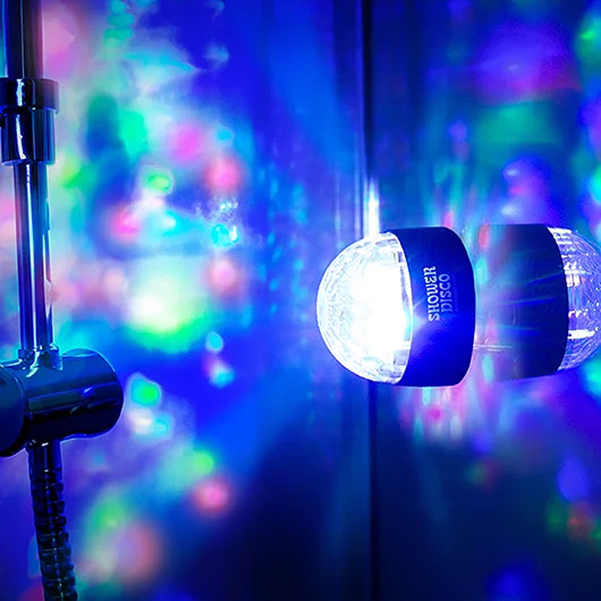 Partylicht musikgesteuert - originelles Duschlicht