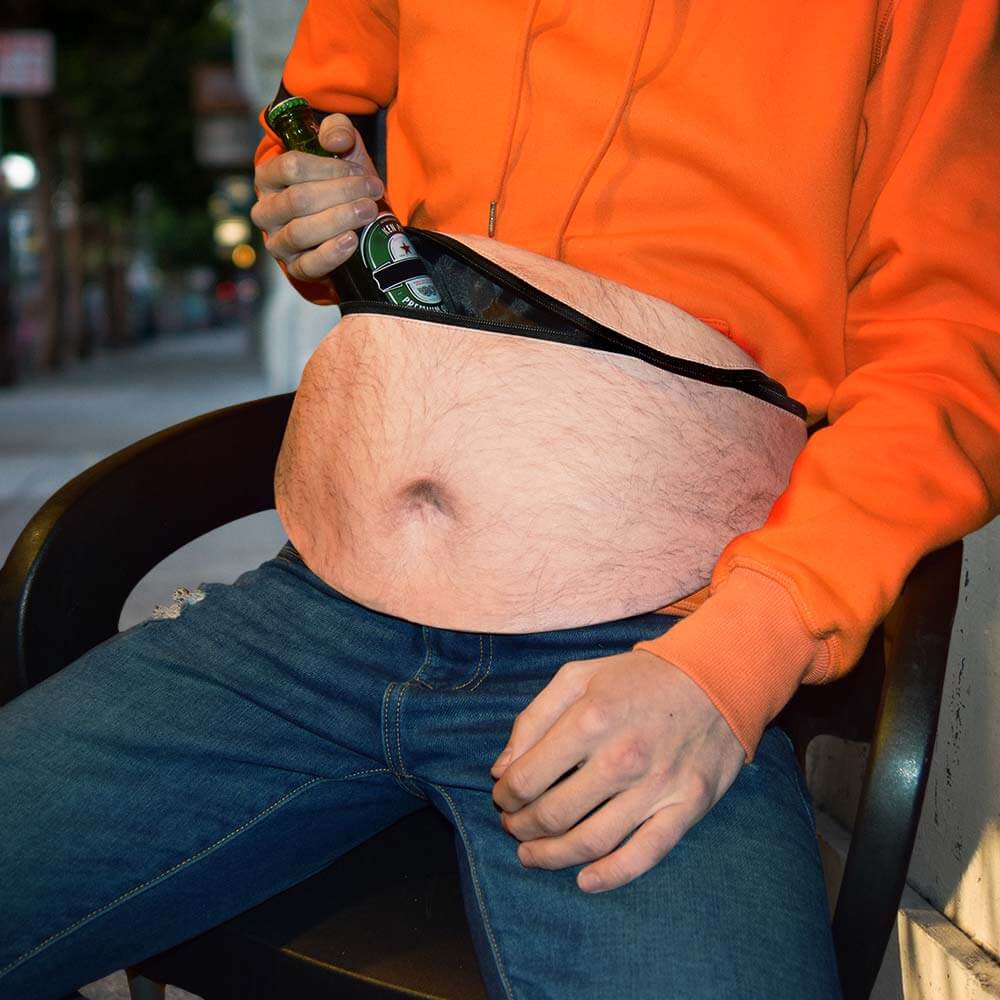 Gürteltasche in Bierbauch-Optik