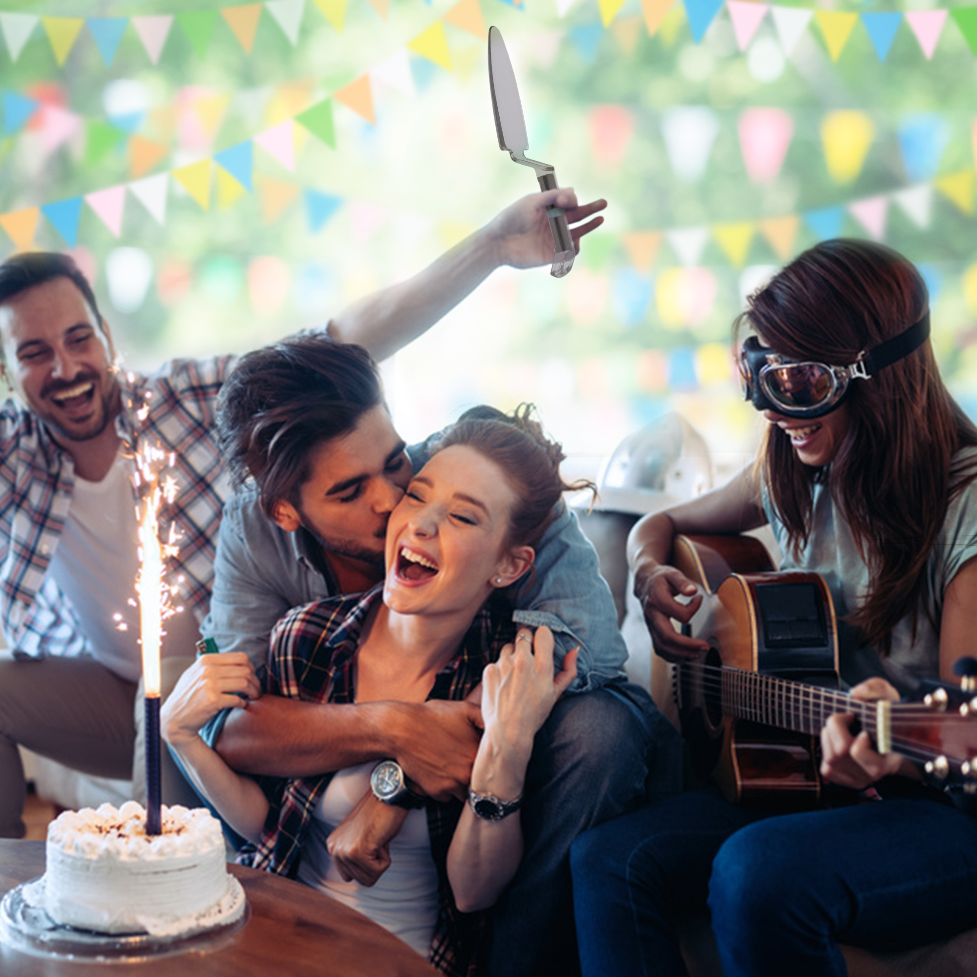 Tortenheber mit Sound - Happy Birthday