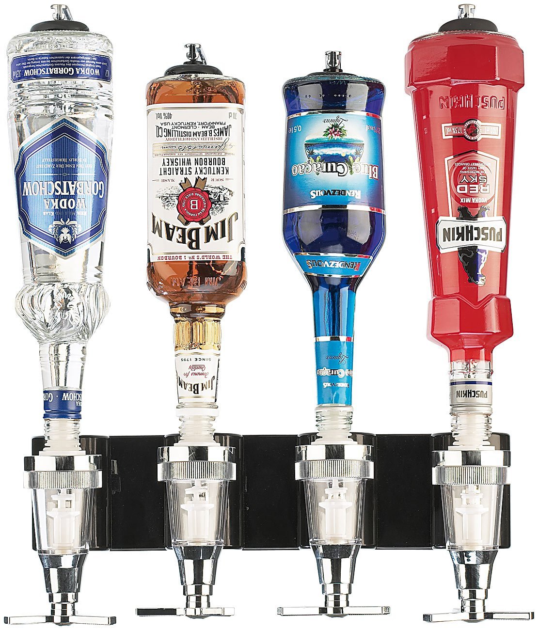 Bar Butler für die Wand - Flaschenhalter, Dosierer