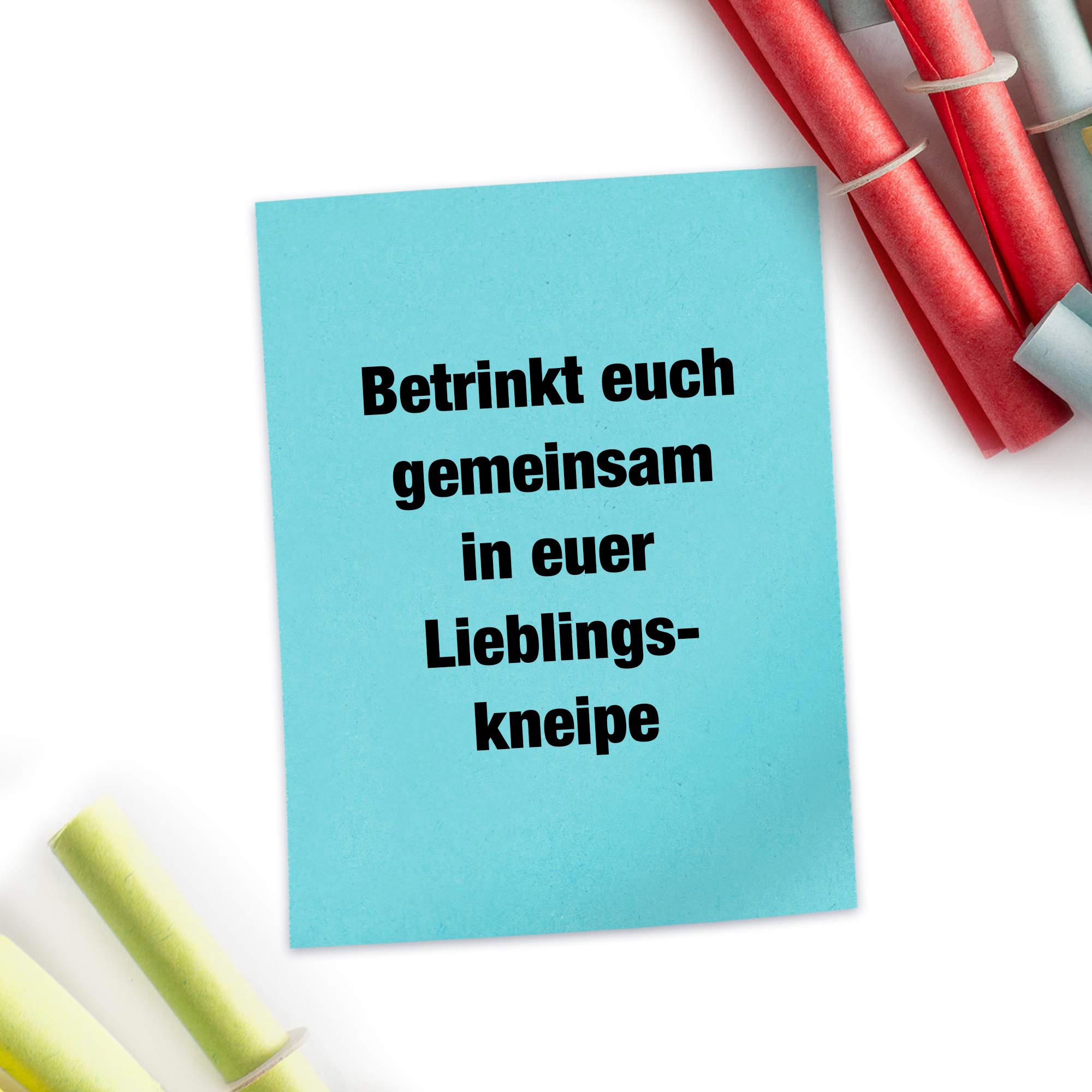 Lose Set für Brautpaare - Mach das alles vor der Hochzeit