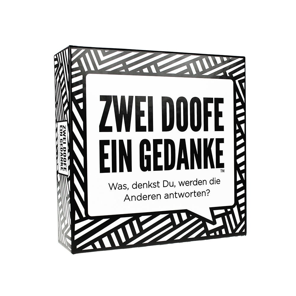 Gesellschaftsspiel - Zwei Doofe ein Gedanke