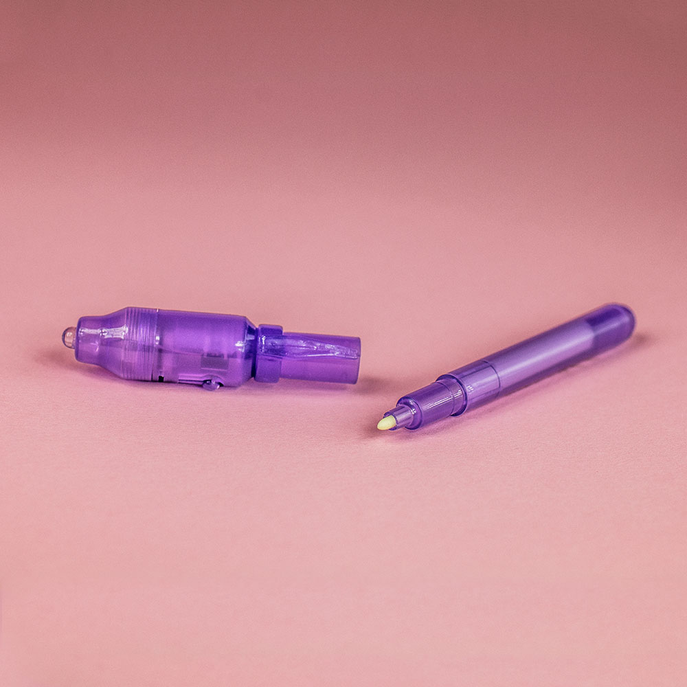 Agentenstift - Geheimschrift mit UV Lampe